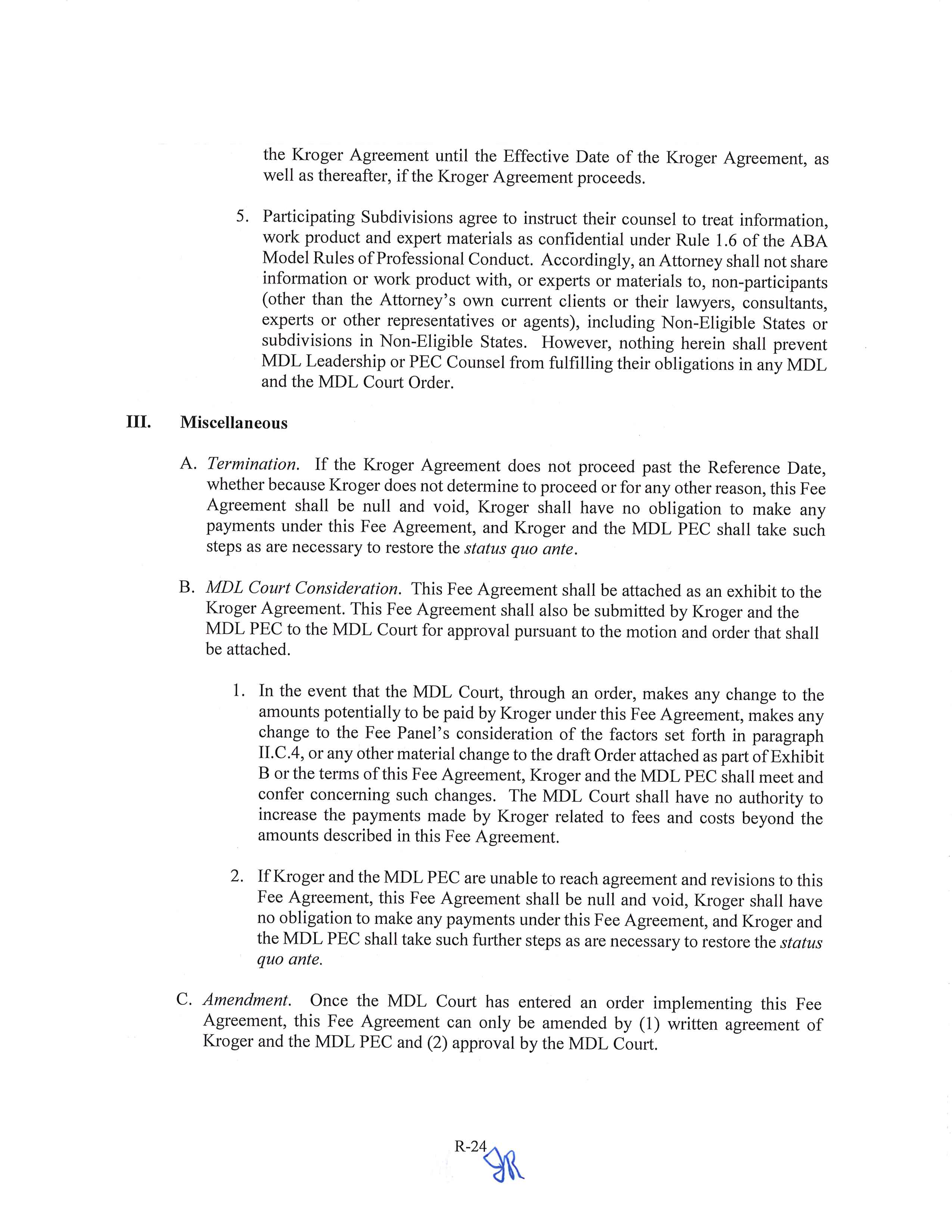 Kroger Multistate Settlement Agreement — page 421