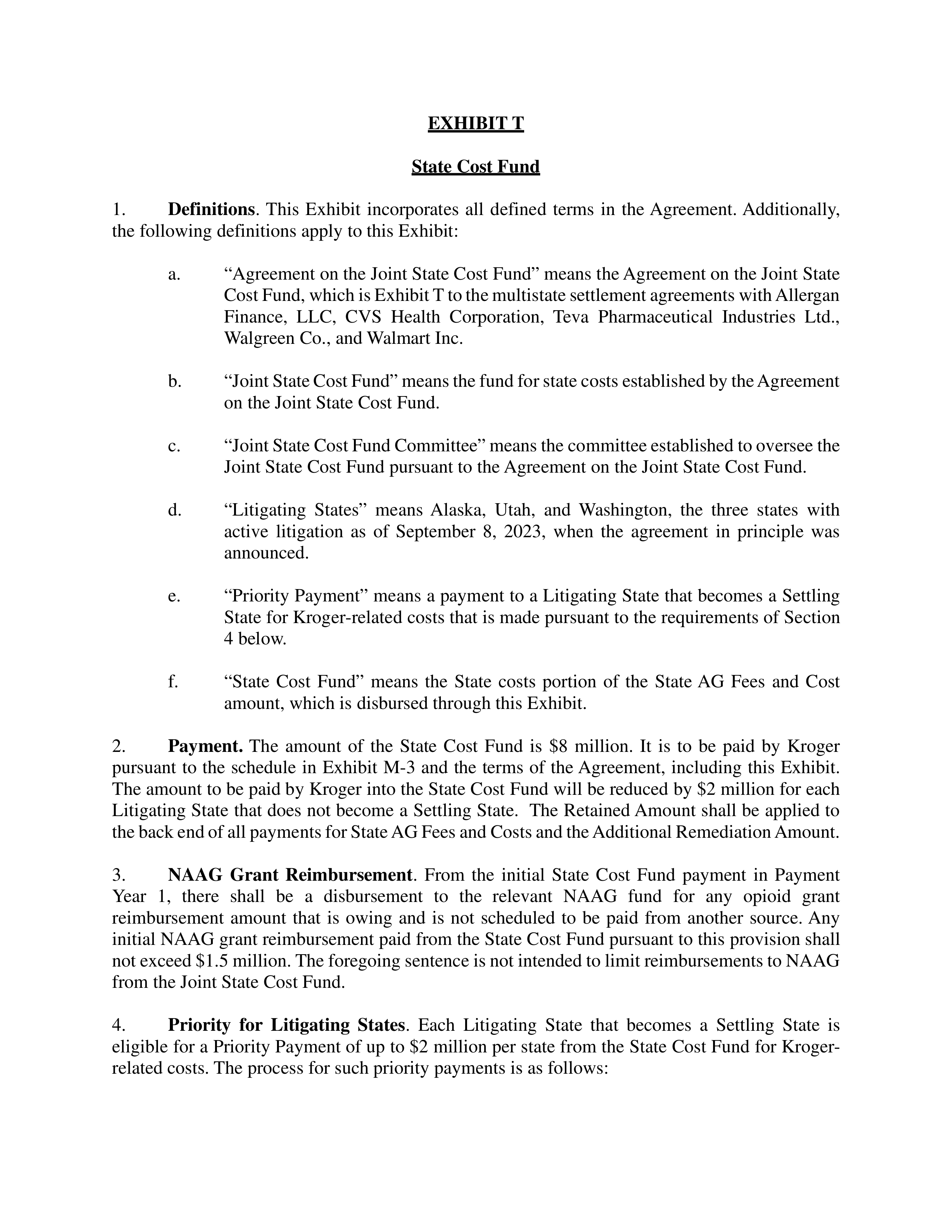 Kroger Multistate Settlement Agreement — page 429