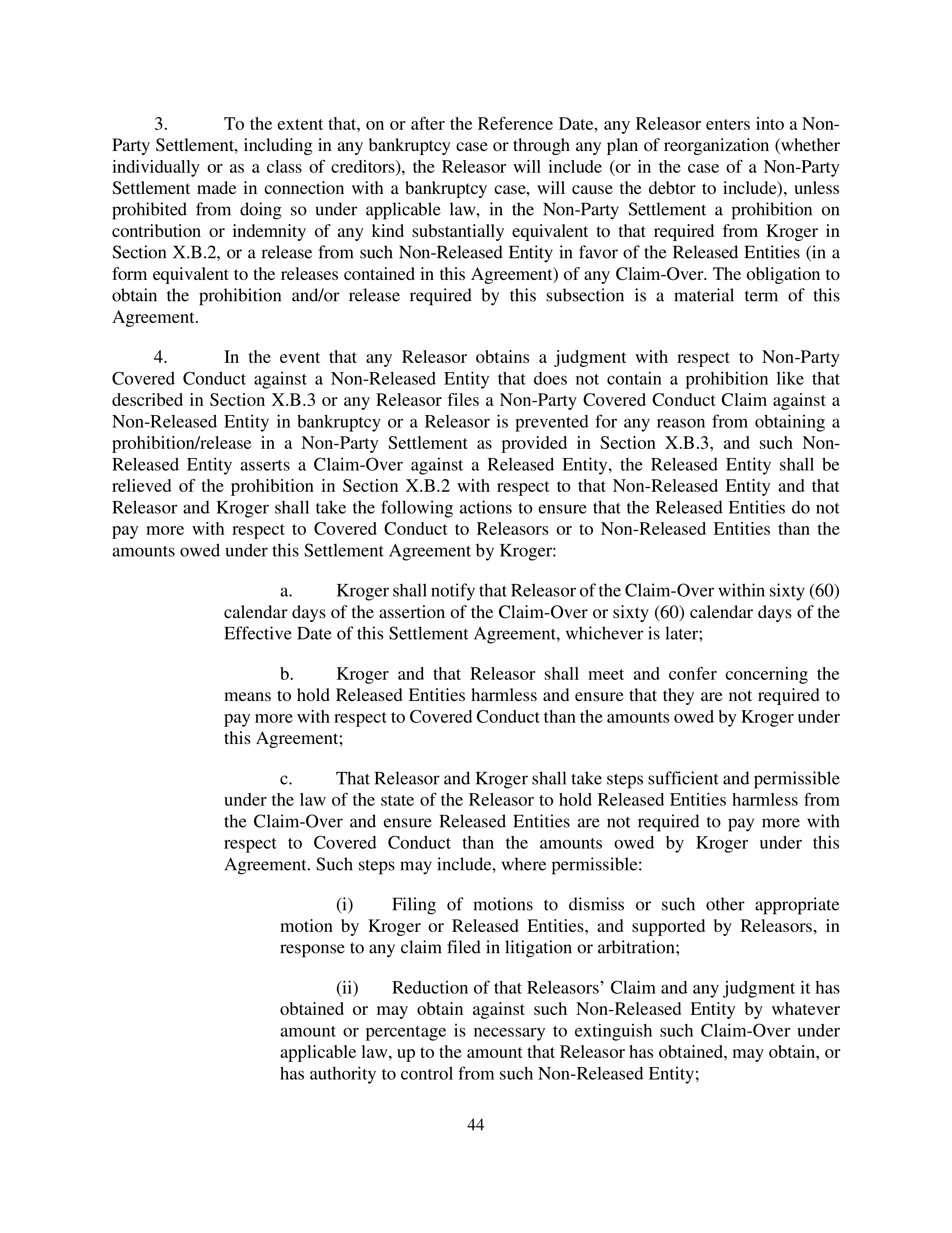 Kroger Multistate Settlement Agreement — page 43