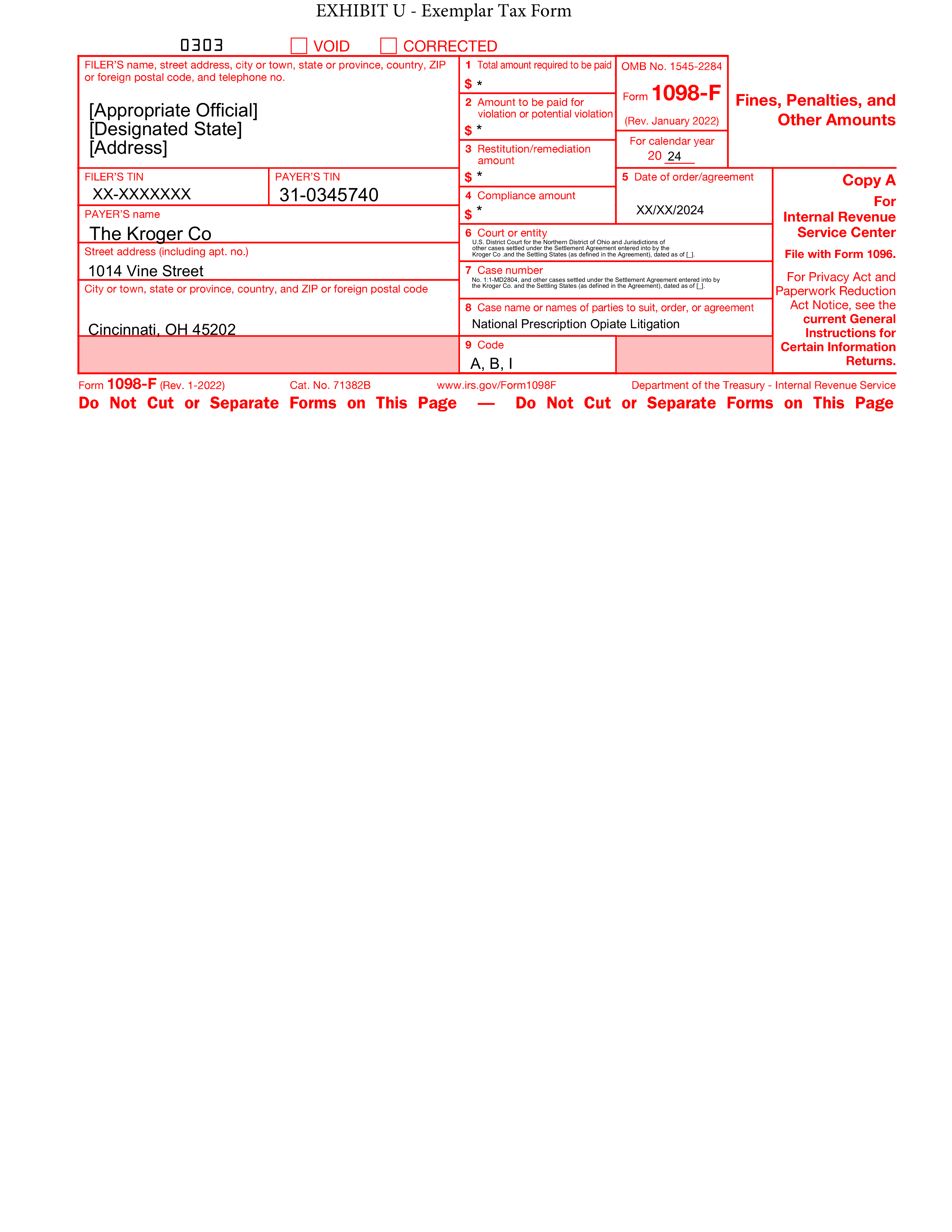 Kroger Multistate Settlement Agreement — page 431