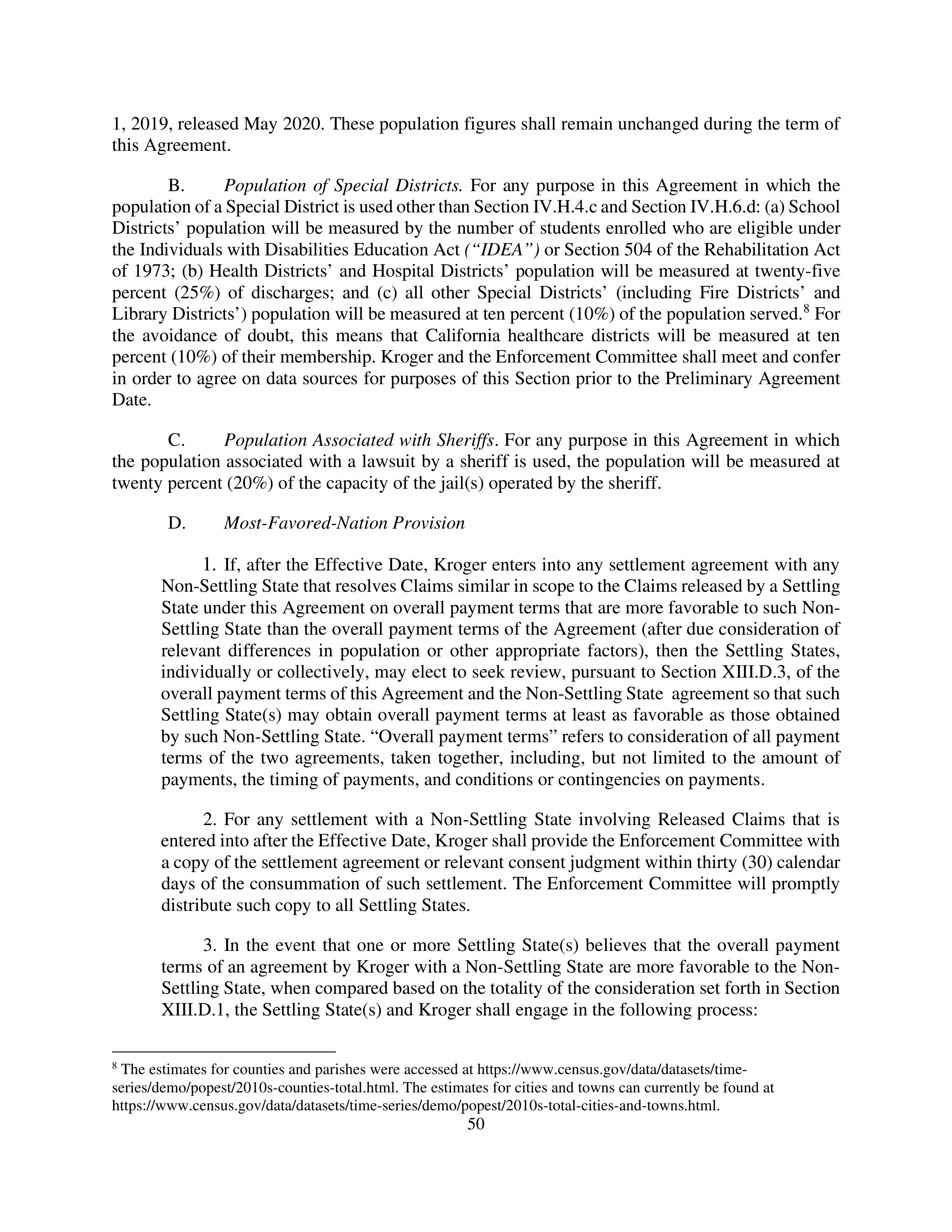 Kroger Multistate Settlement Agreement — page 49