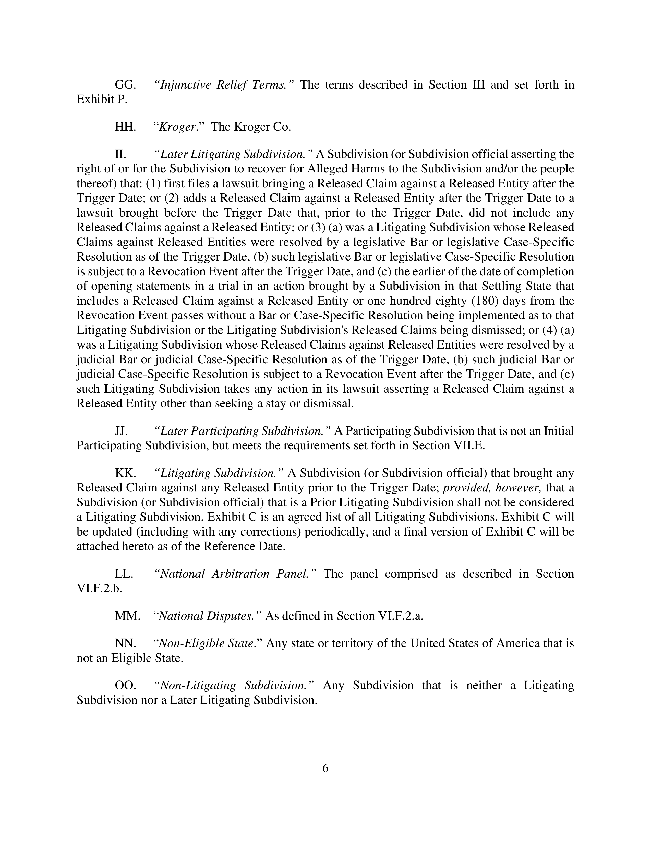 Kroger Multistate Settlement Agreement — page 5