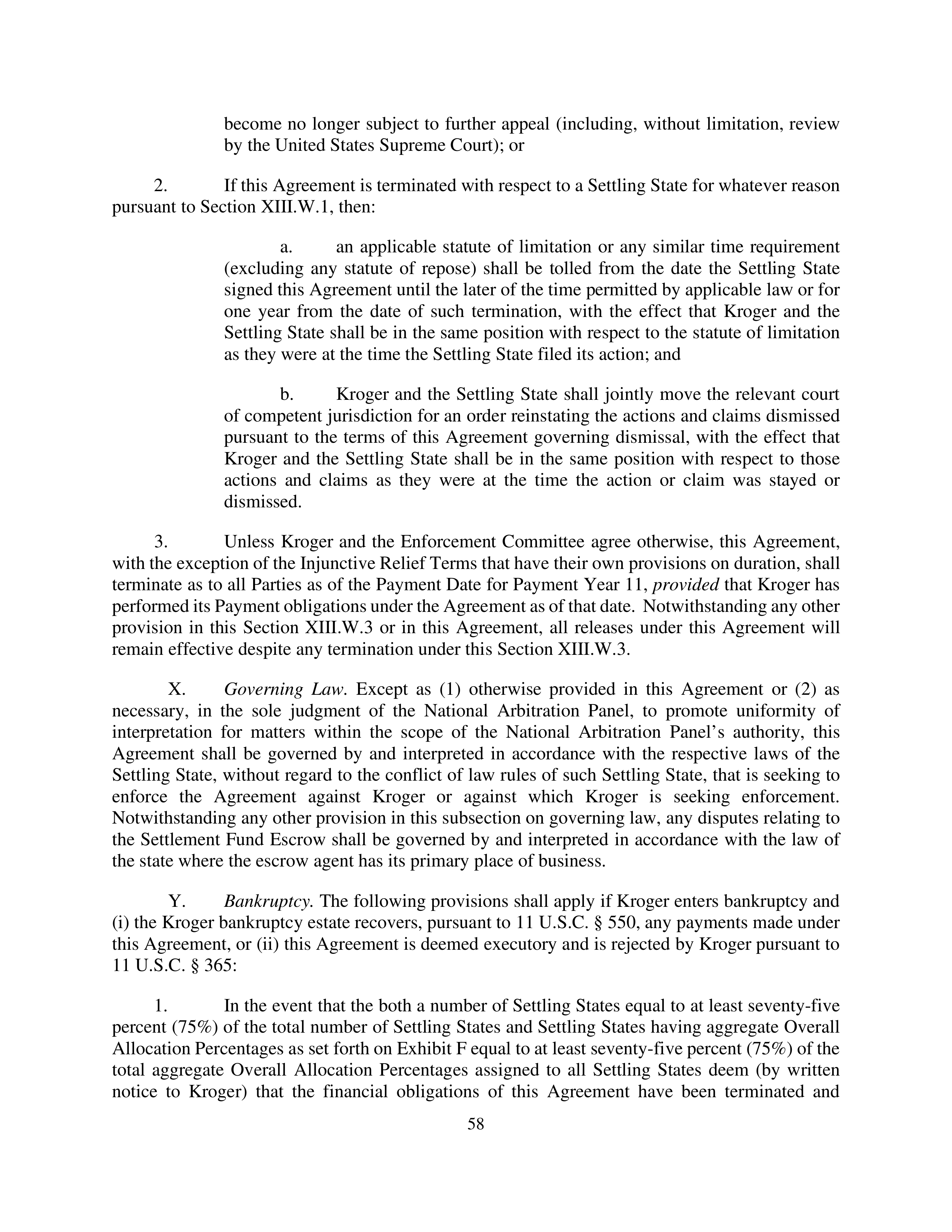 Kroger Multistate Settlement Agreement — page 57