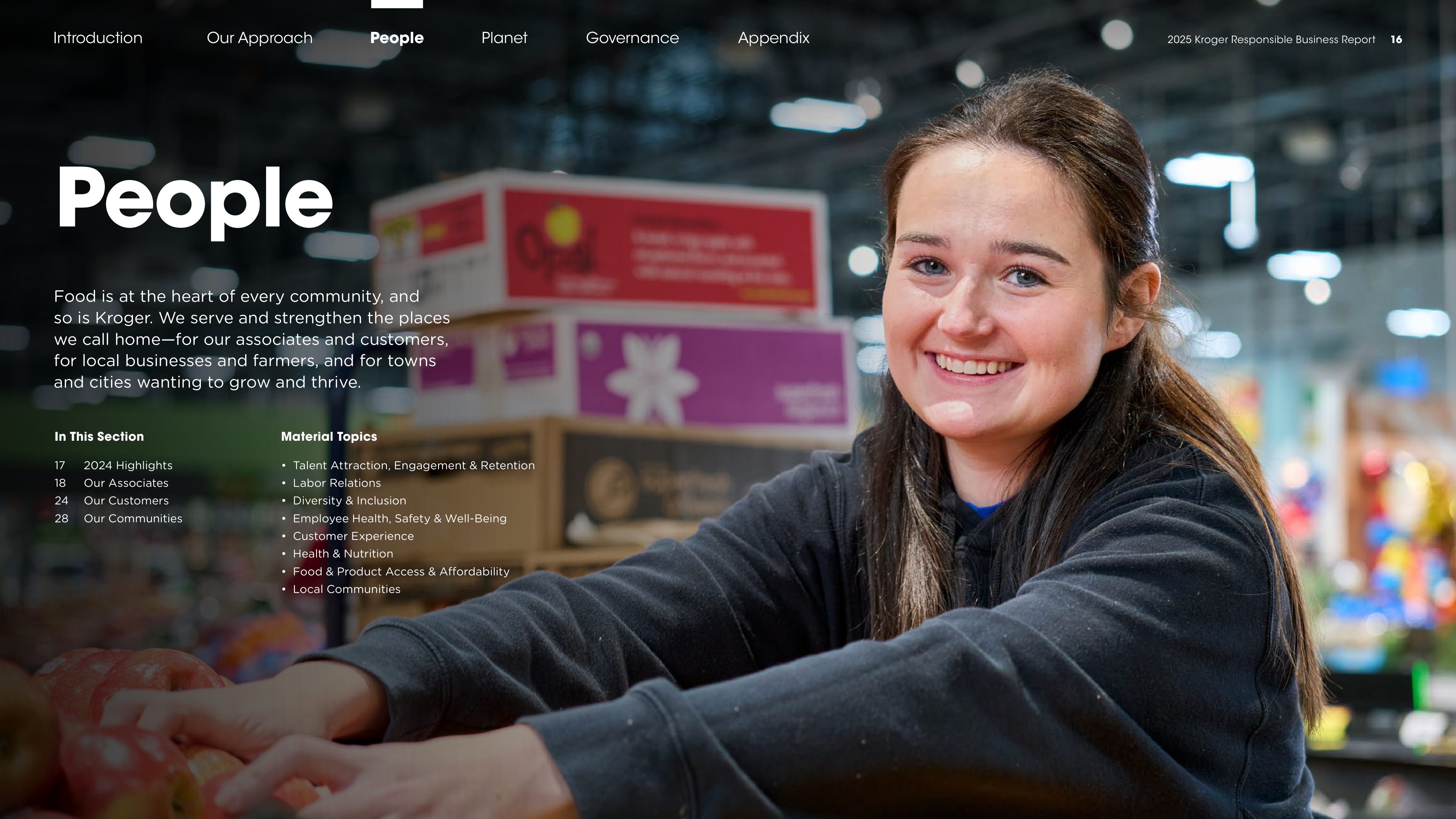 Kroger Responsible Business Report — page 16