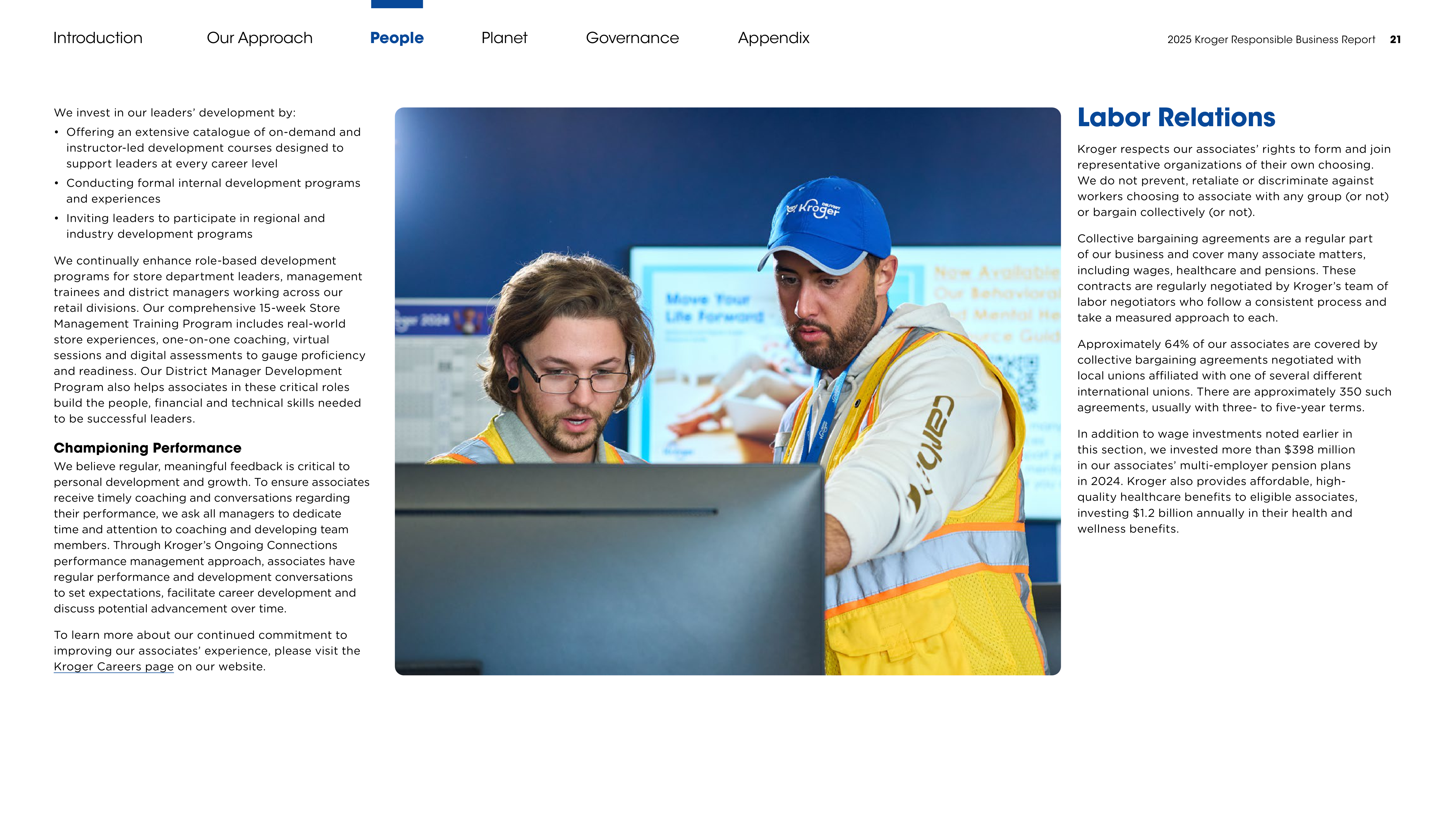 Kroger Responsible Business Report — page 21