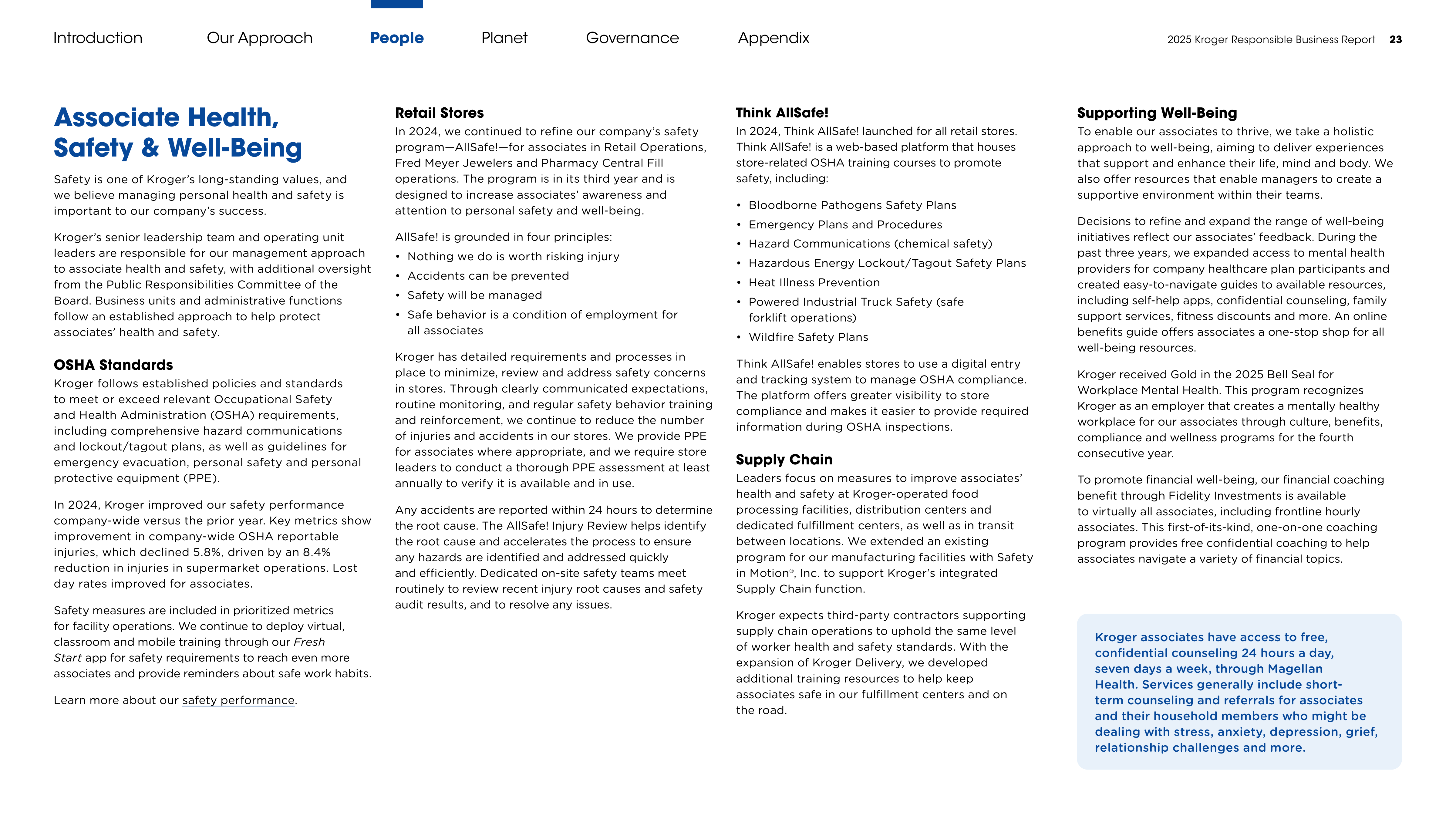 Kroger Responsible Business Report — page 23