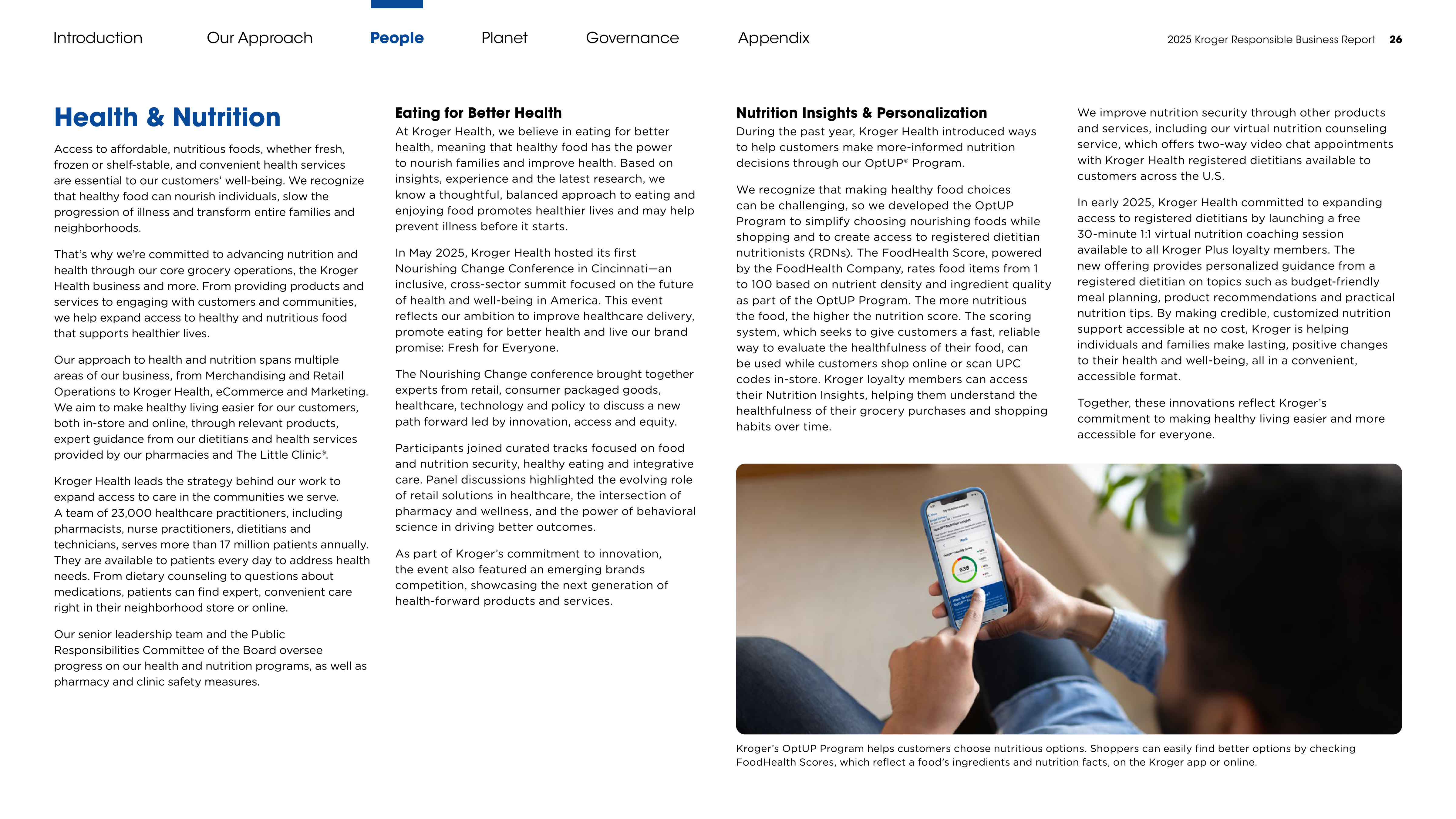Kroger Responsible Business Report — page 26