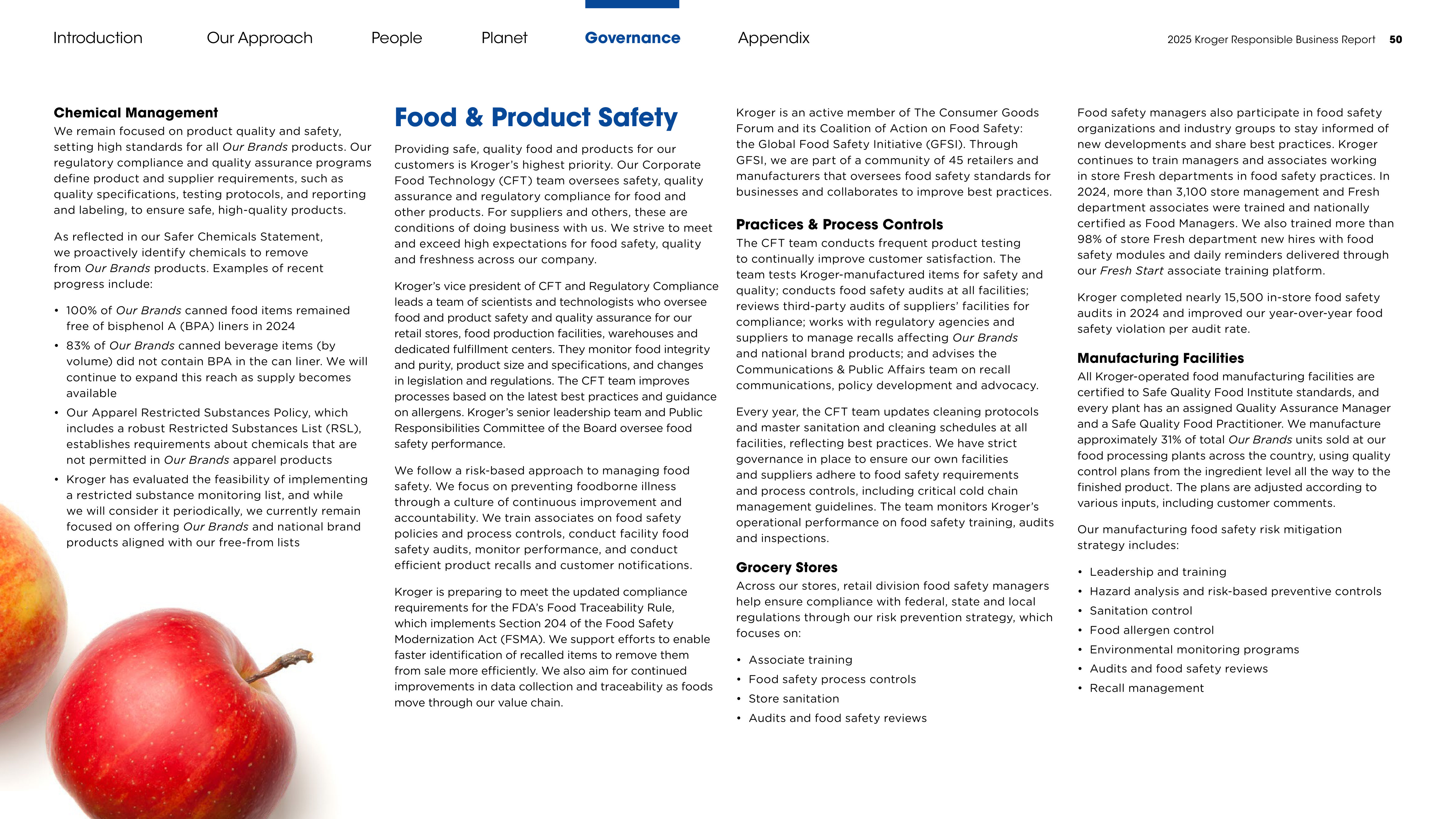 Kroger Responsible Business Report — page 50