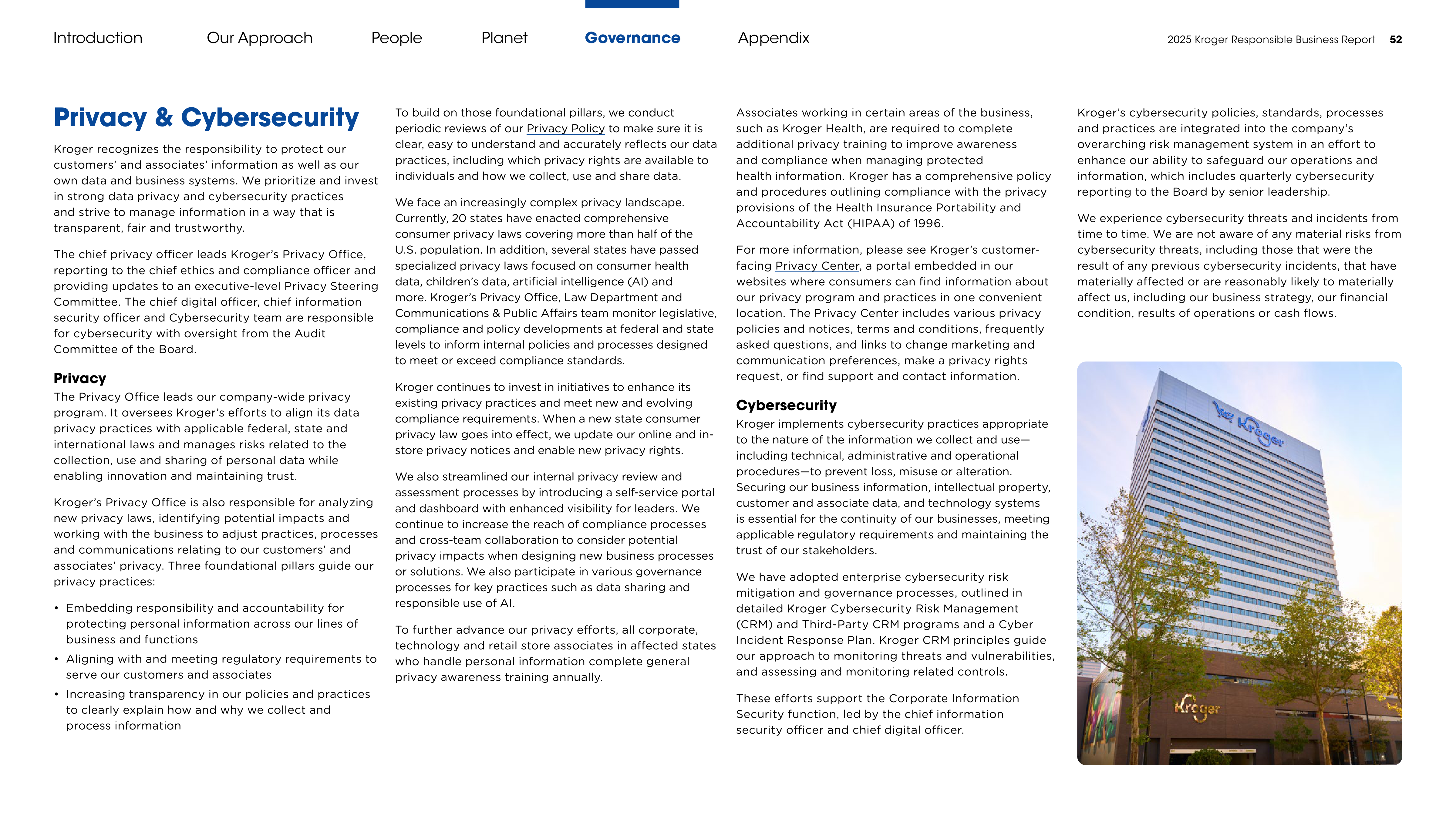 Kroger Responsible Business Report — page 52