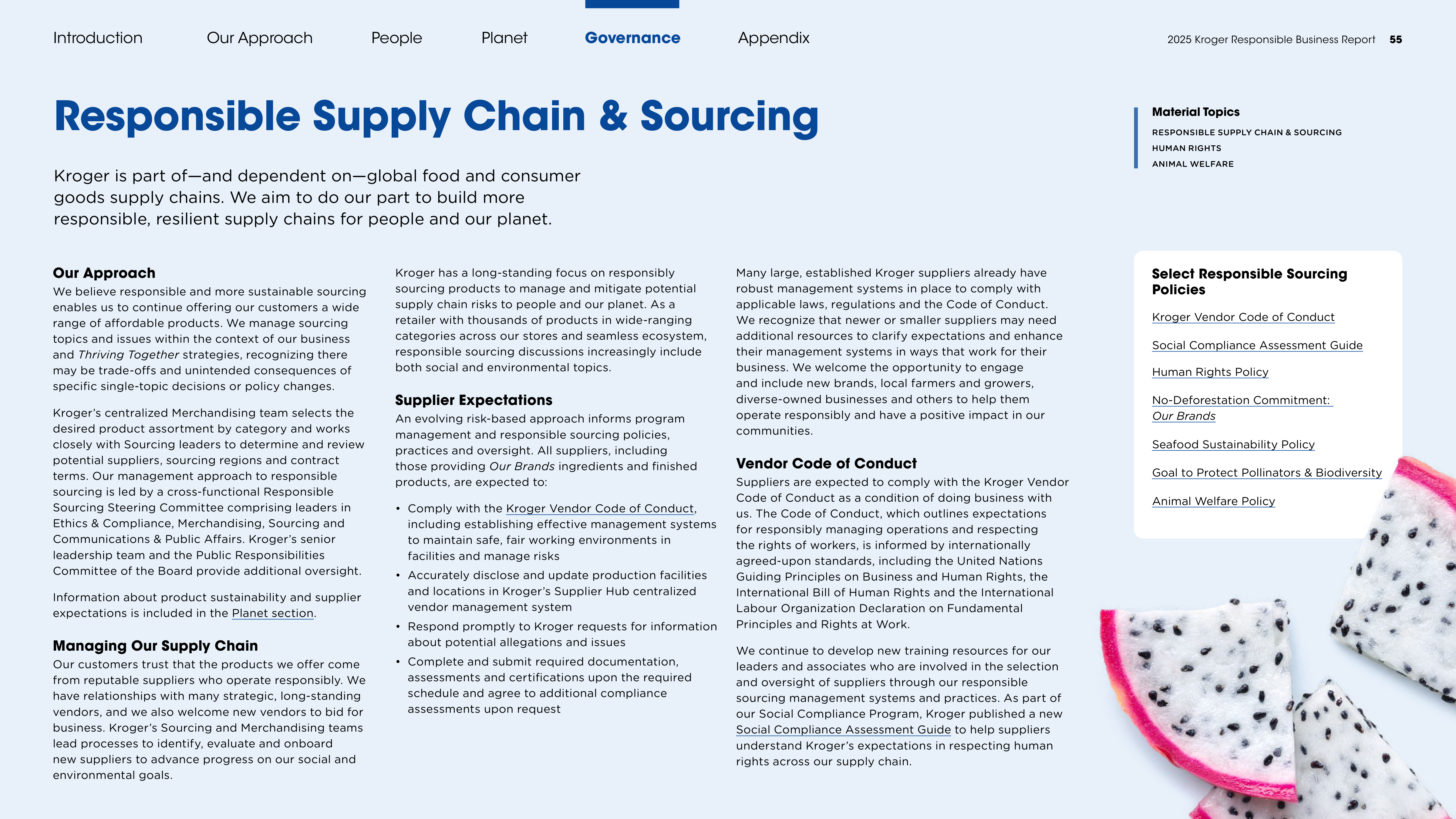 Kroger Responsible Business Report — page 55