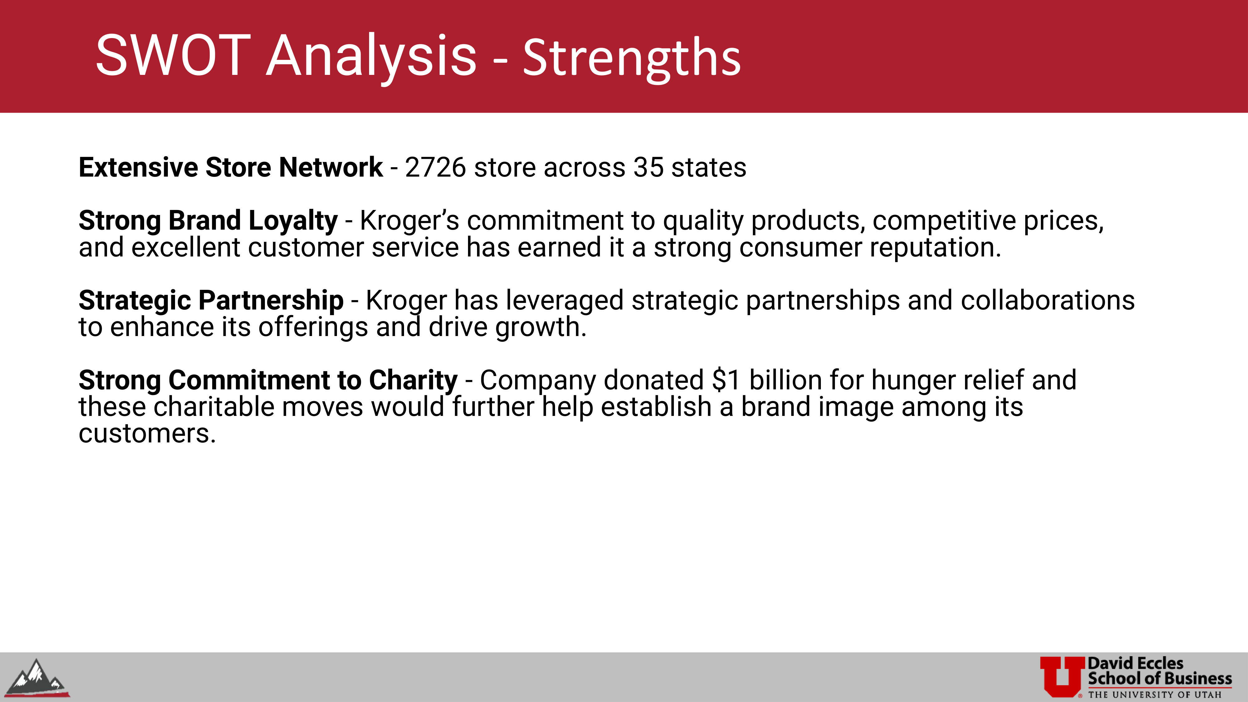 Kroger Swot Analysis  — page 14
