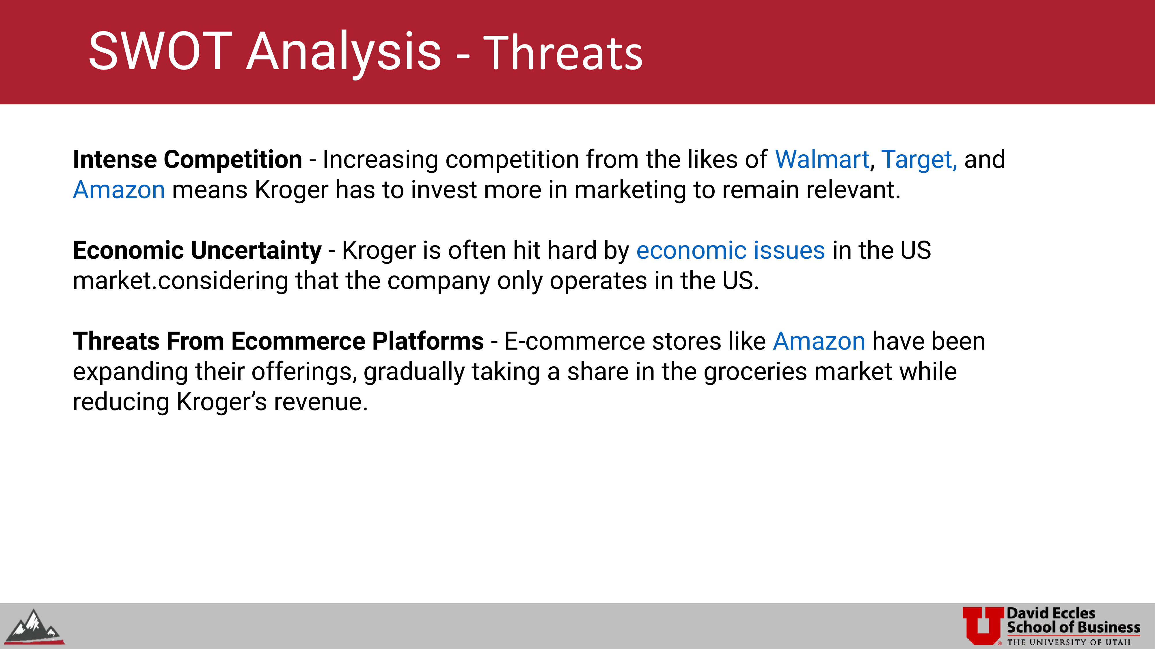 Kroger Swot Analysis  — page 17