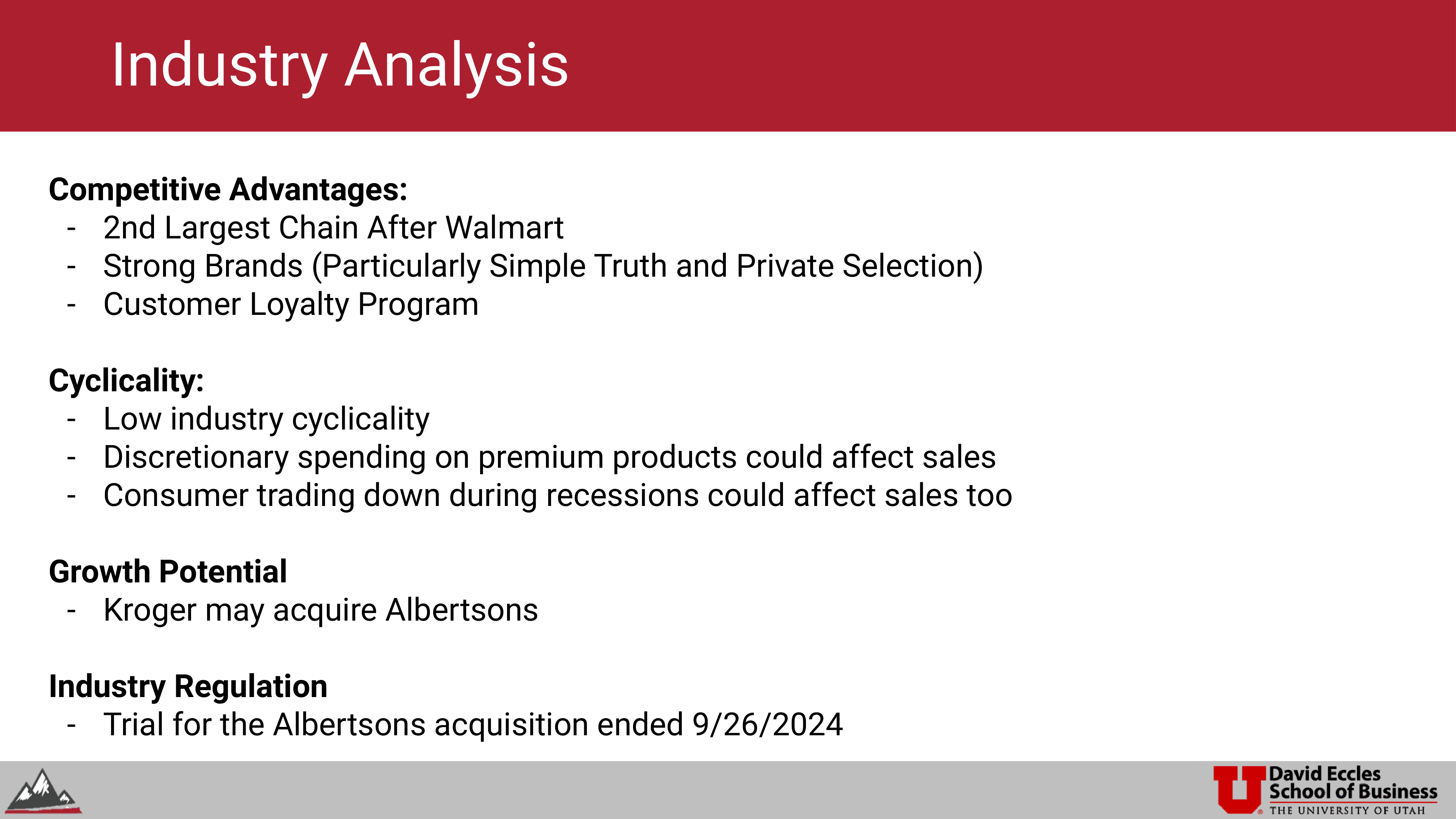 Kroger Swot Analysis  — page 7