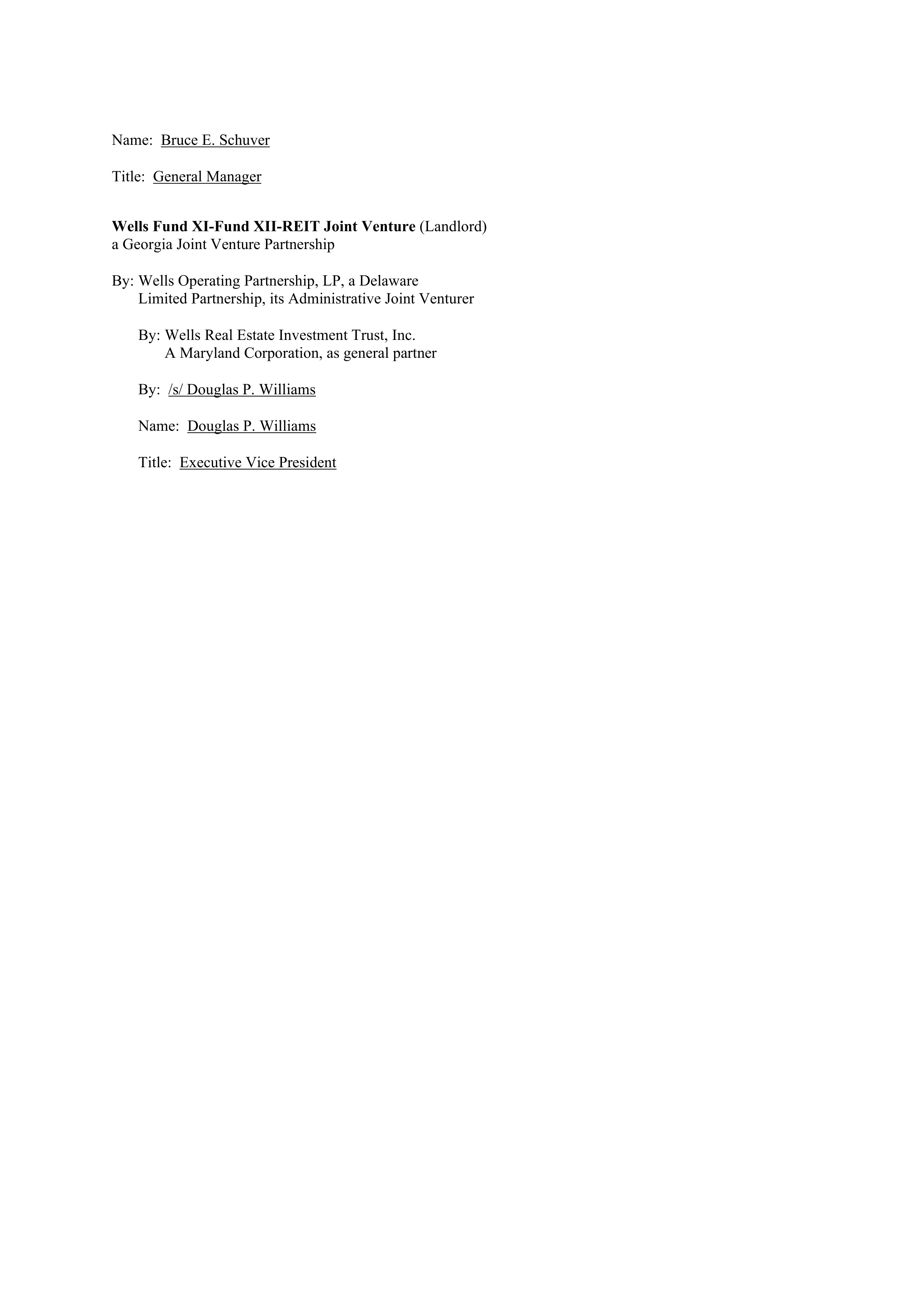 LEASE AGREEMENT WITH CATERPILLAR — page 11