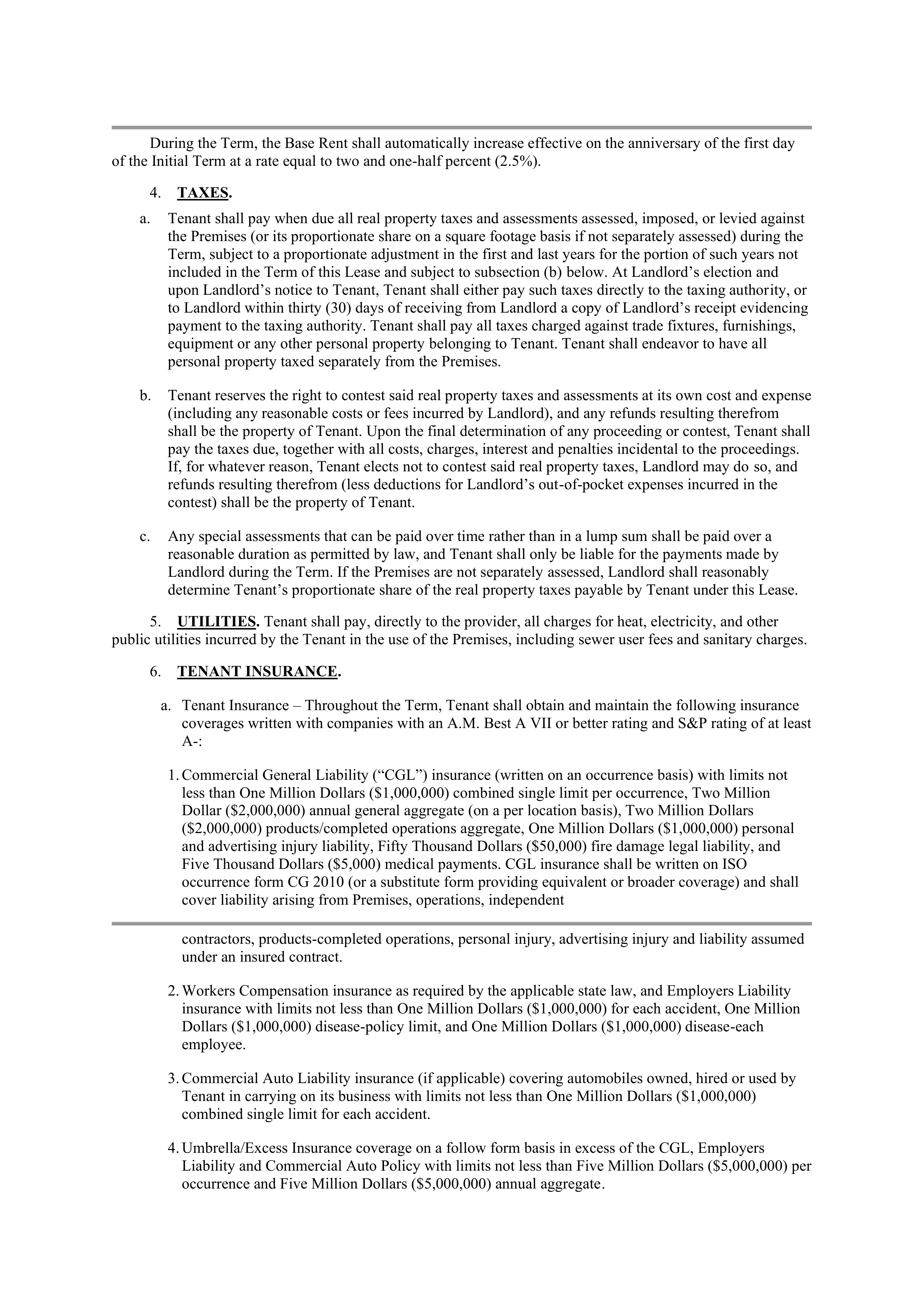 LEASE AGREEMENT WITH CATERPILLAR — page 2