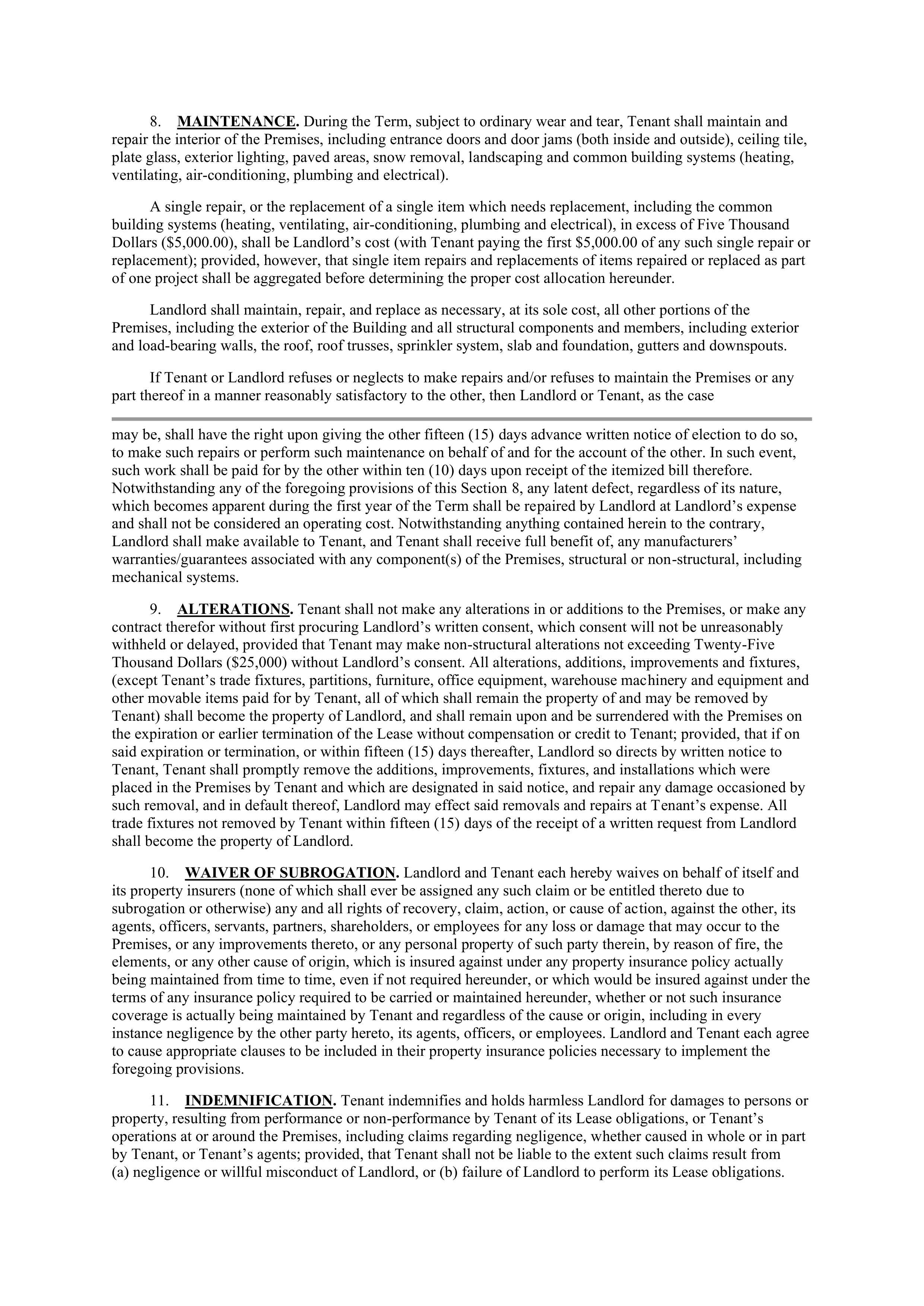 LEASE AGREEMENT WITH CATERPILLAR — page 4
