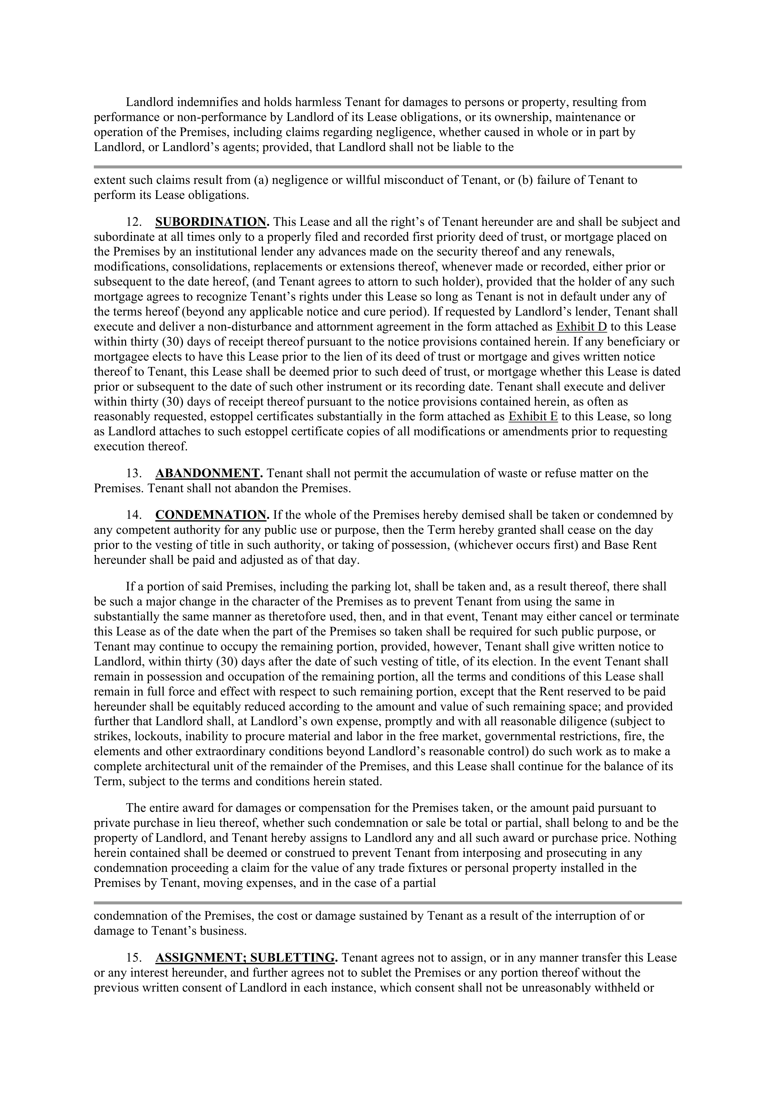 LEASE AGREEMENT WITH CATERPILLAR — page 5