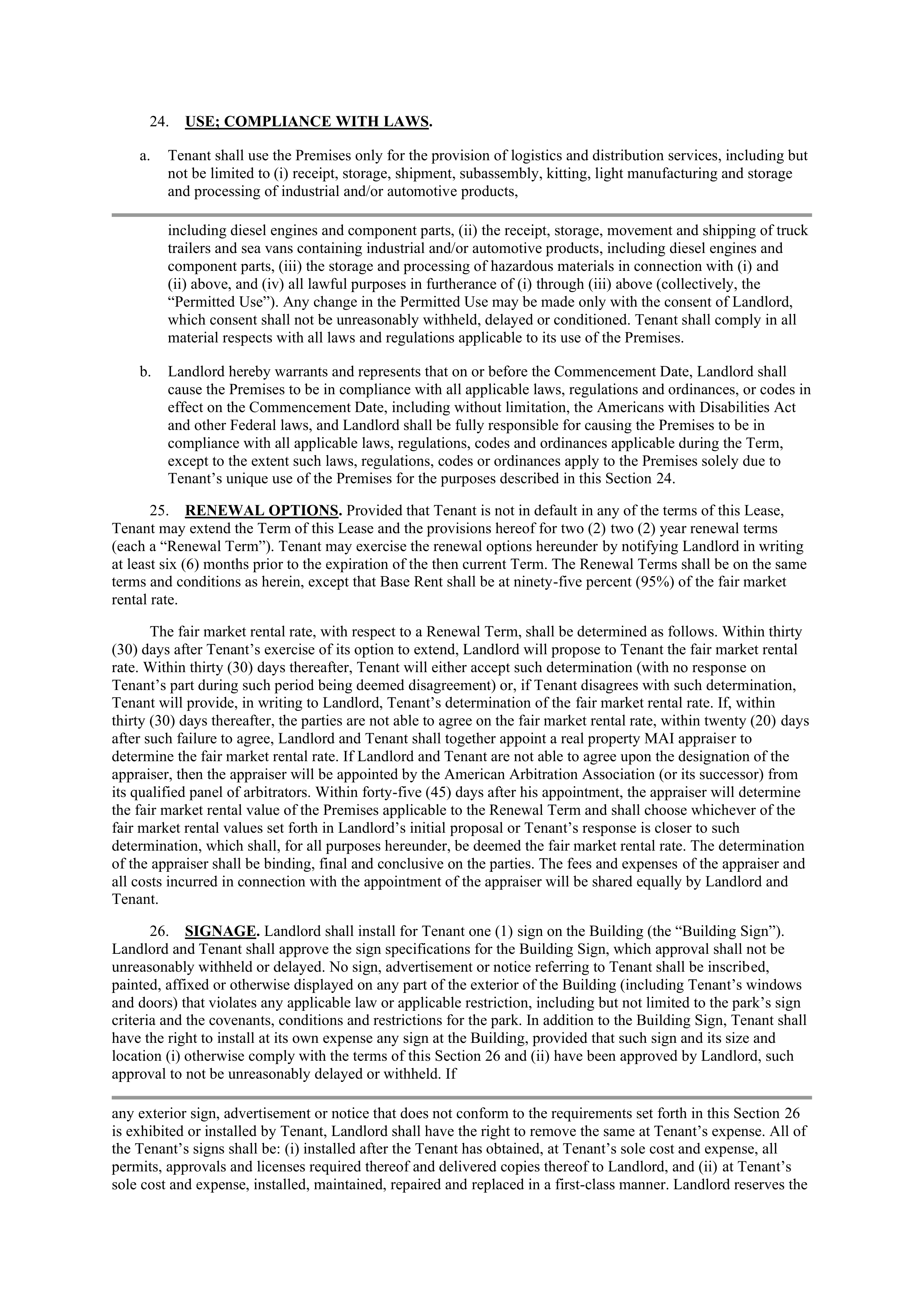 LEASE AGREEMENT WITH CATERPILLAR — page 9