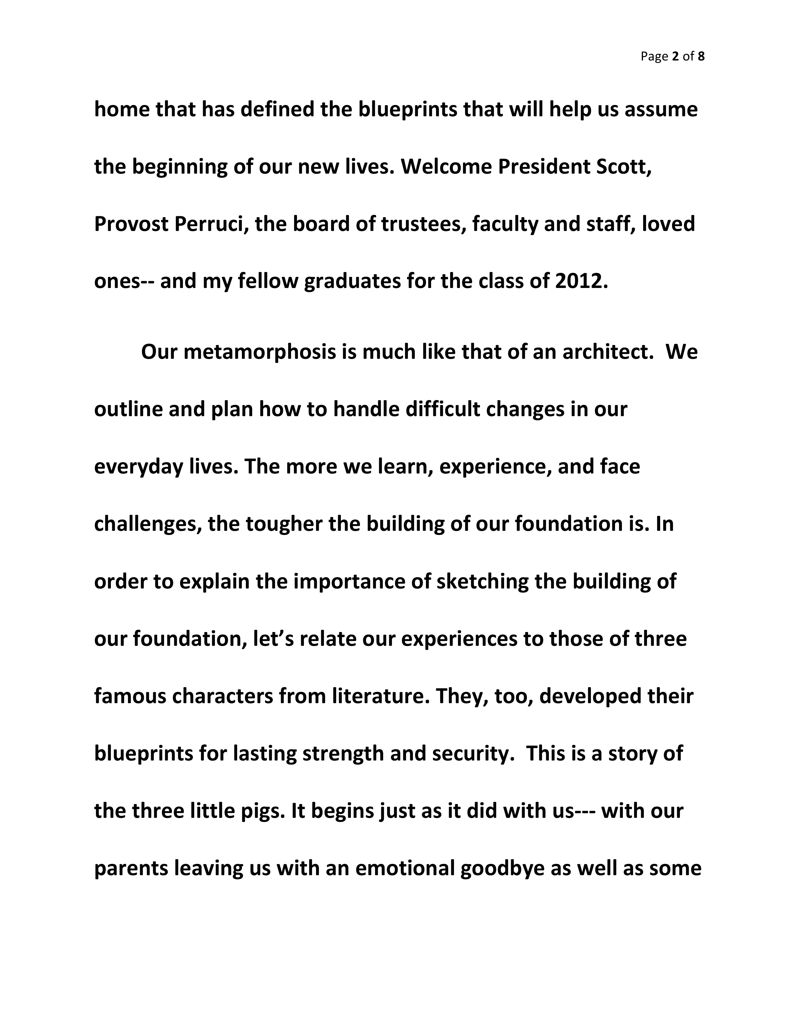 LaTisha Taylor Commencement Speech — page 2