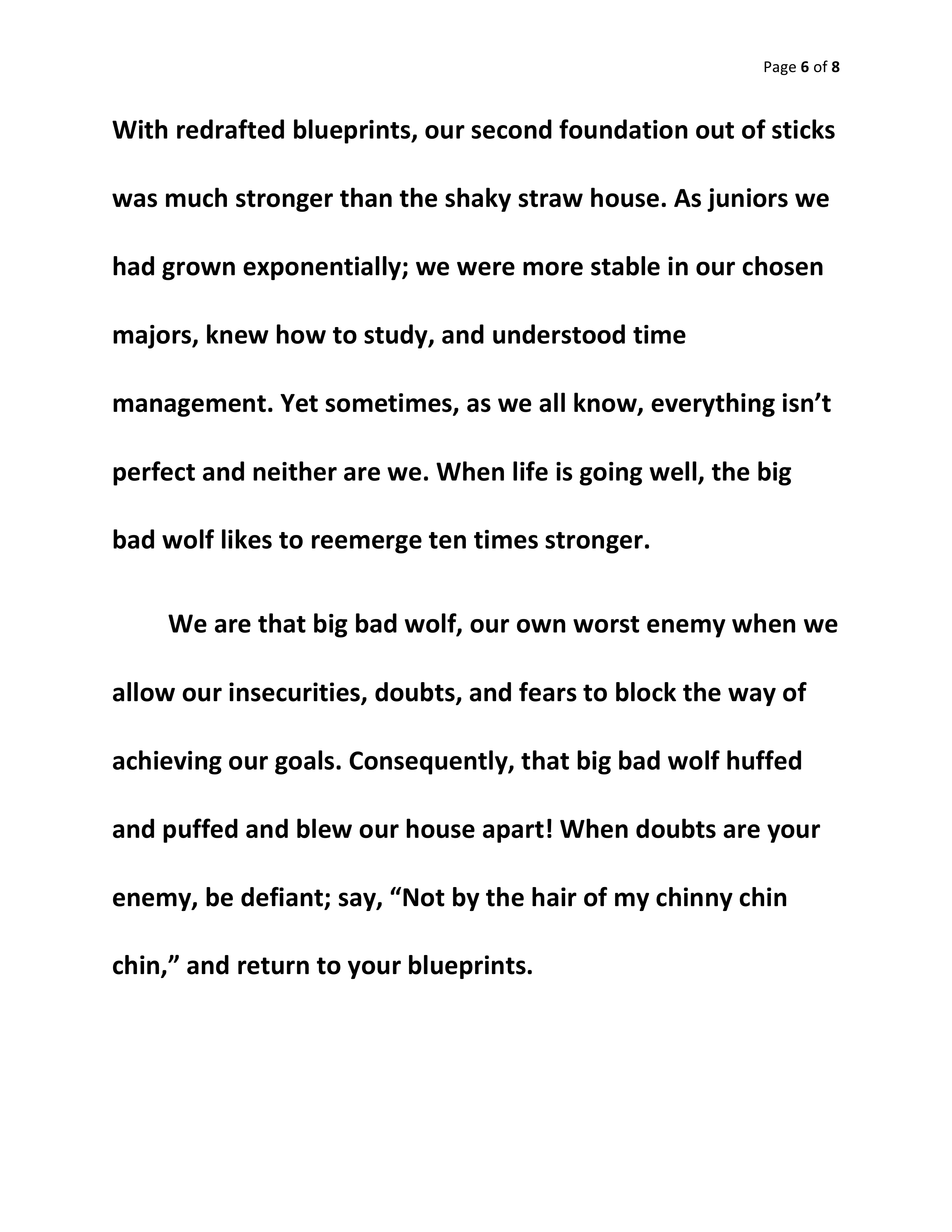 LaTisha Taylor Commencement Speech — page 6