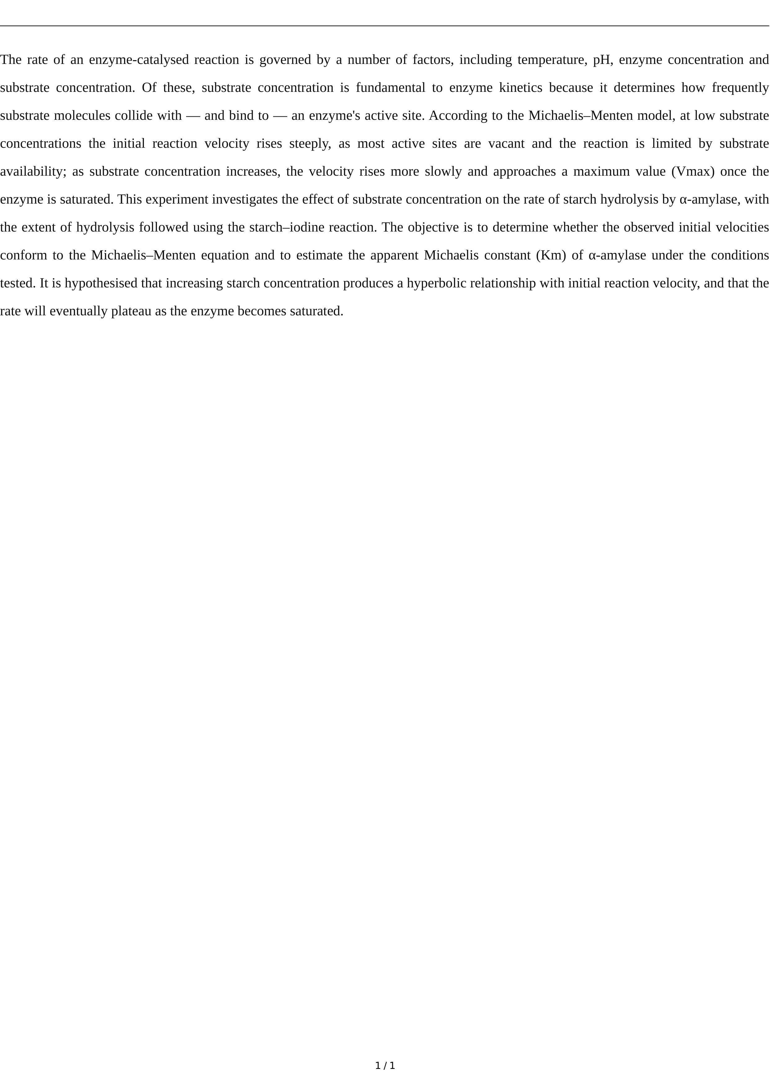 Lab Report Introduction Paragraph — page 1