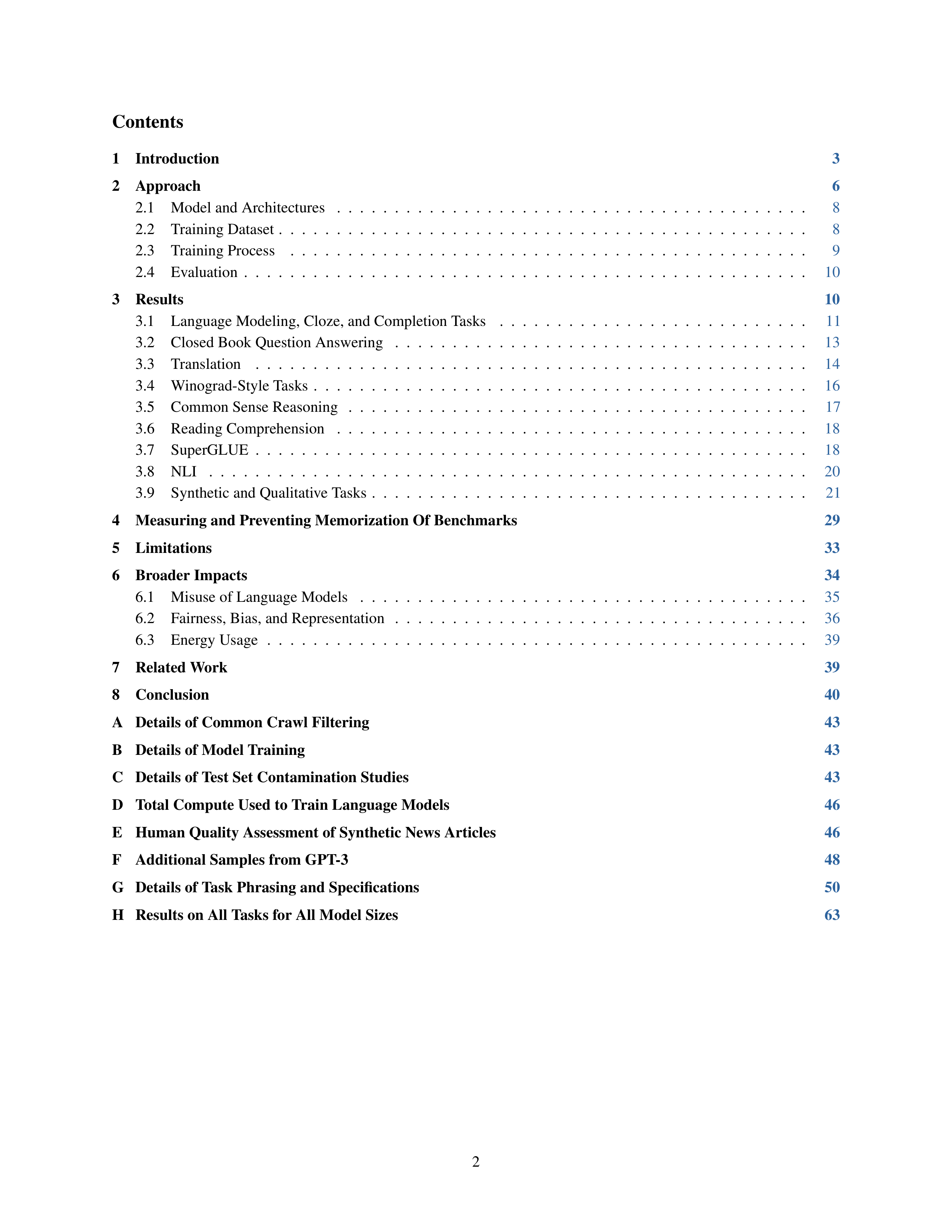 Language Models are Few-Shot Learners Research Paper by OpenAI — page 2