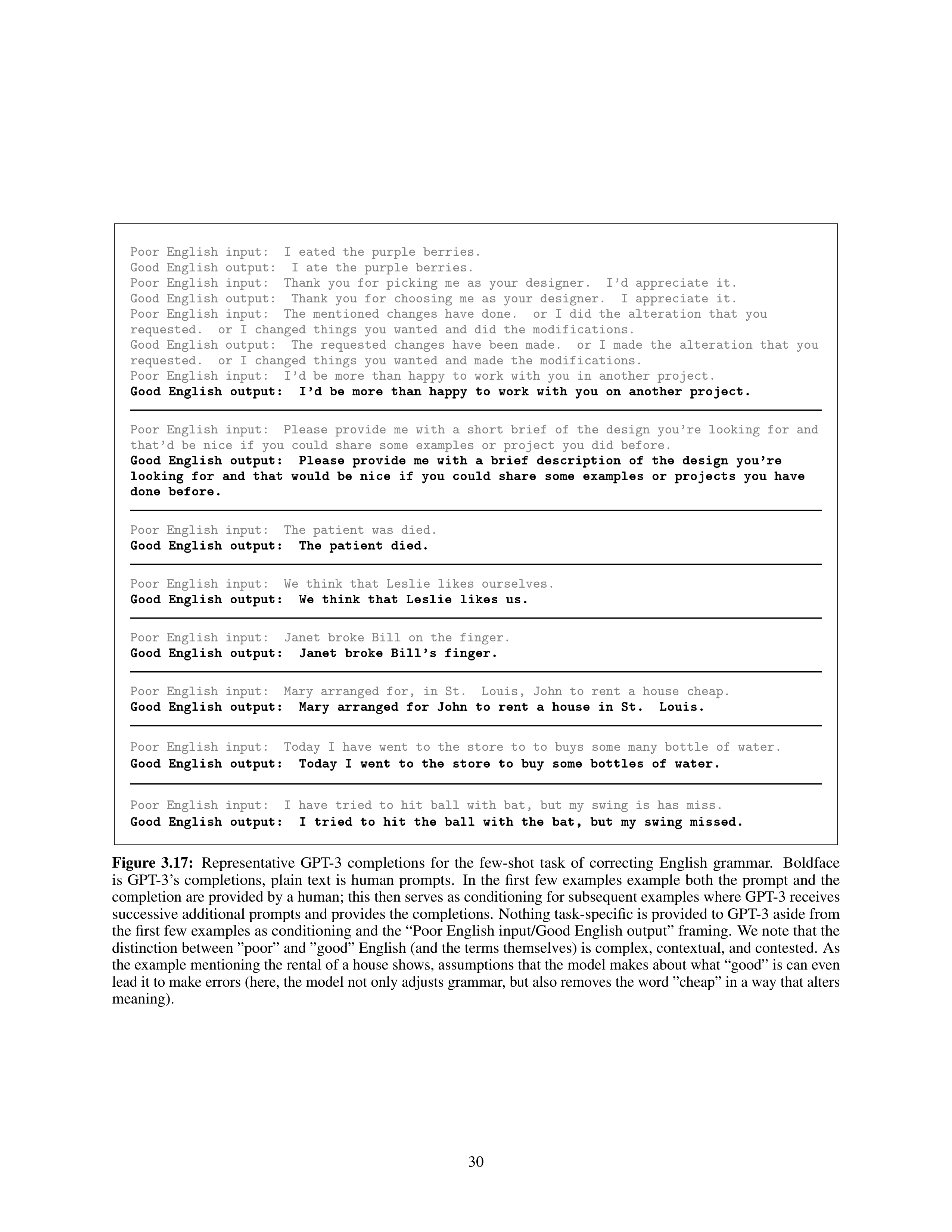 Language Models are Few-Shot Learners Research Paper by OpenAI — page 30