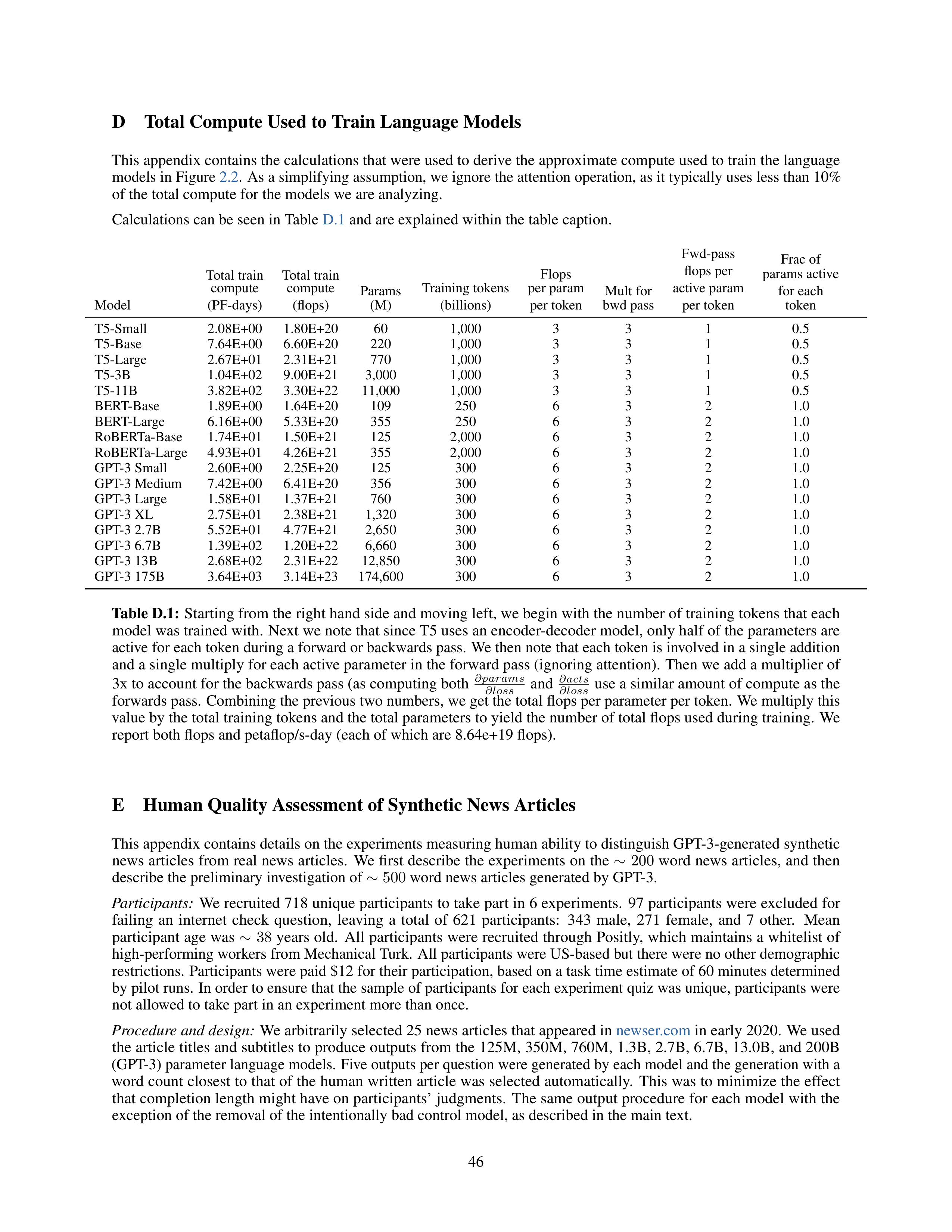 Language Models are Few-Shot Learners Research Paper by OpenAI — page 46