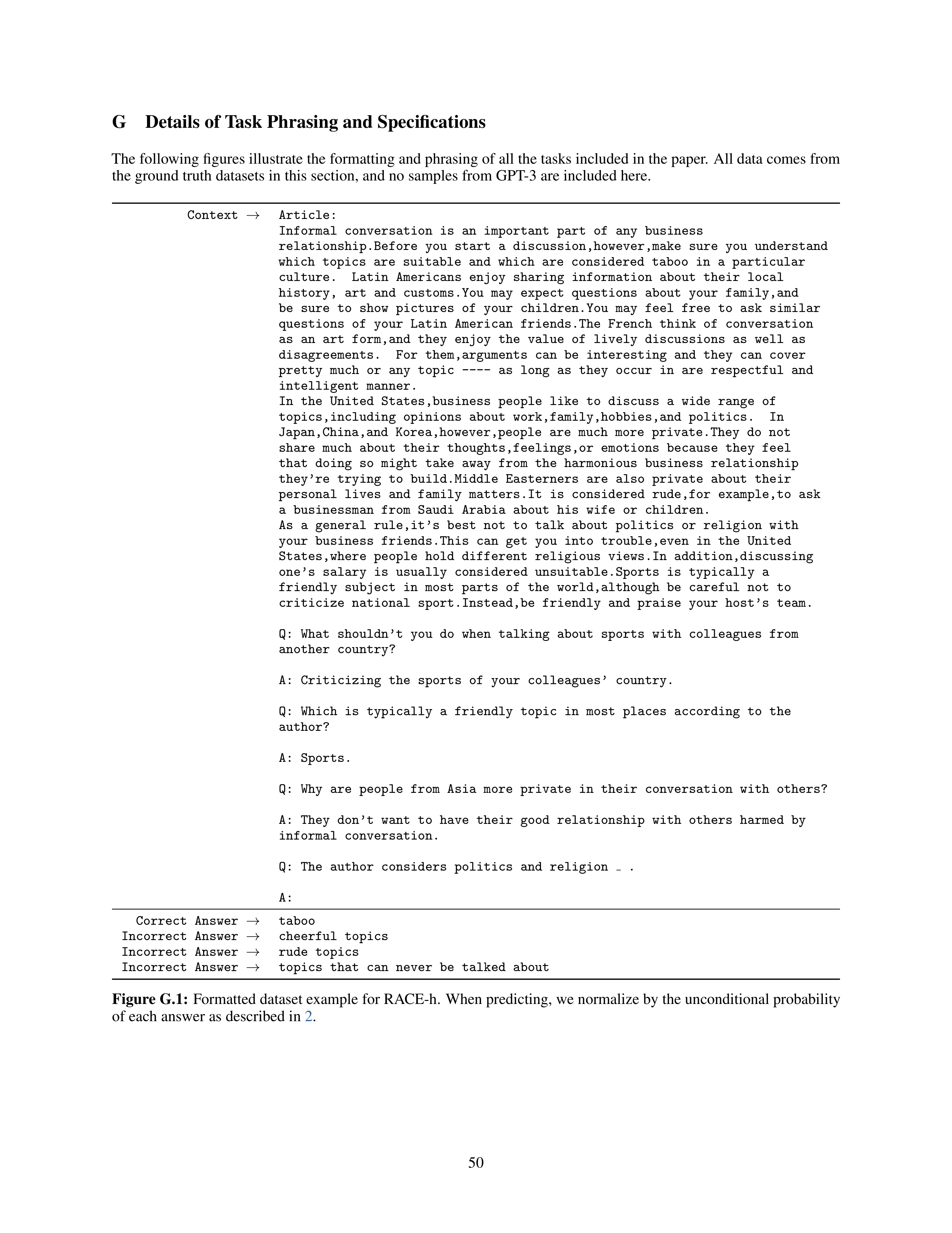 Language Models are Few-Shot Learners Research Paper by OpenAI — page 50