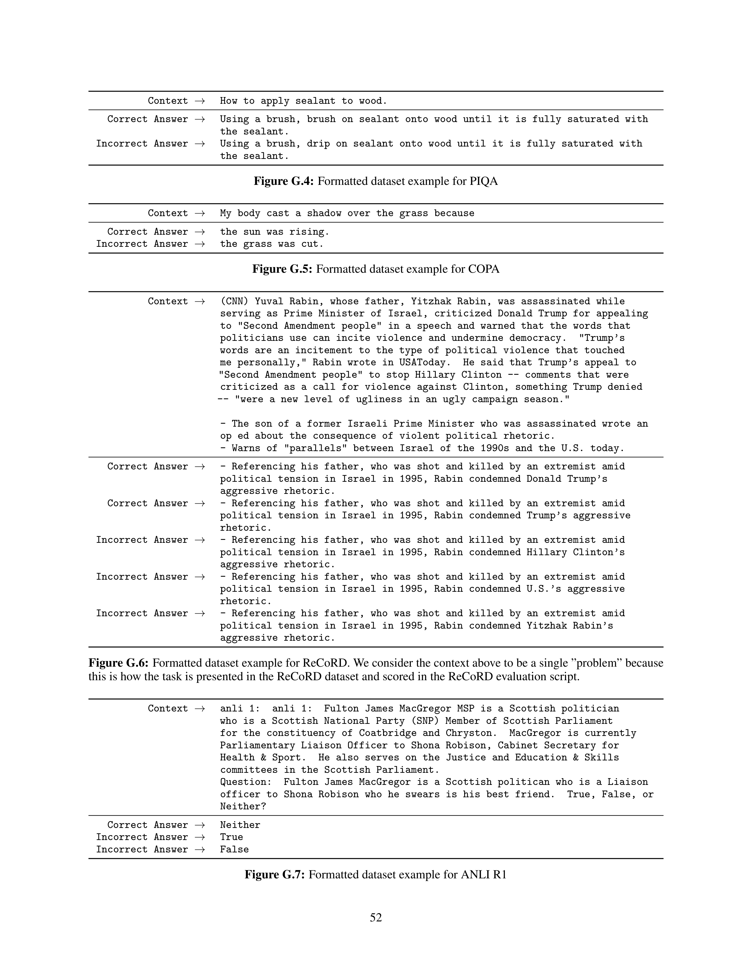 Language Models are Few-Shot Learners Research Paper by OpenAI — page 52