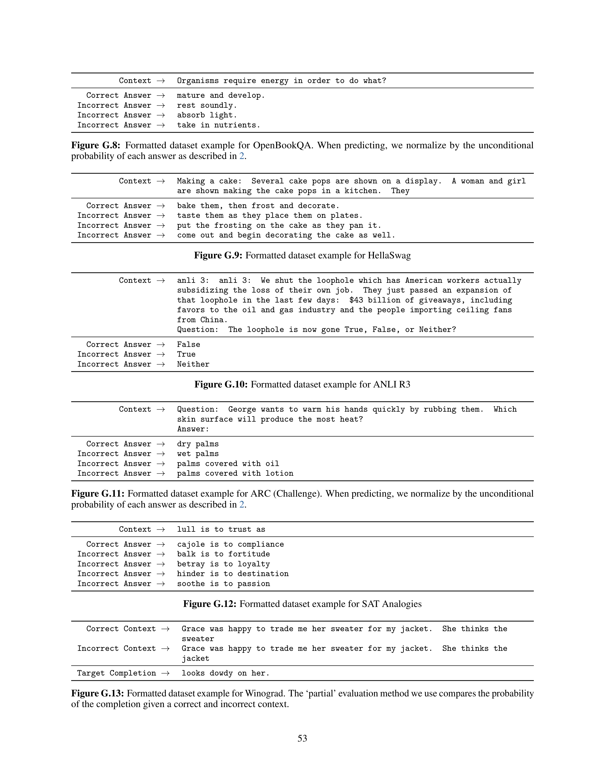 Language Models are Few-Shot Learners Research Paper by OpenAI — page 53