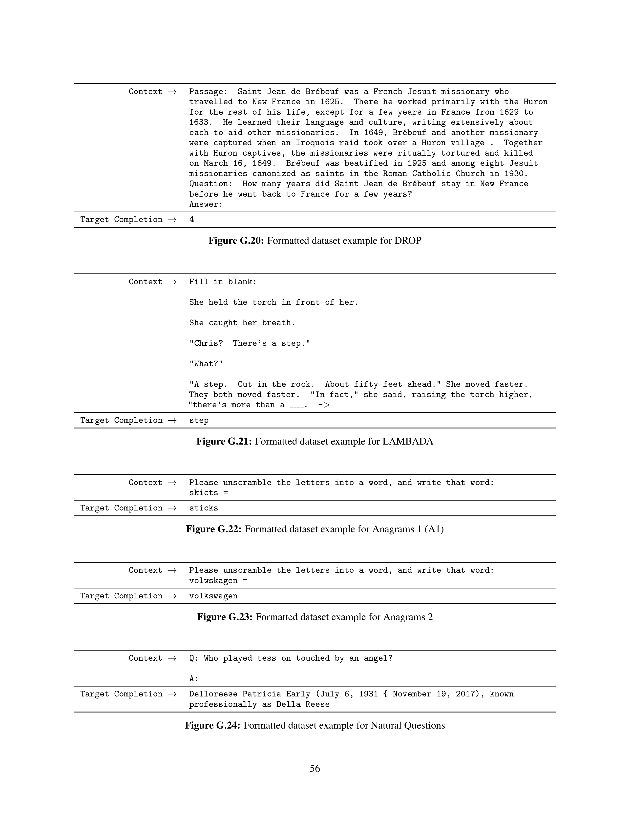 Language Models are Few-Shot Learners Research Paper by OpenAI — page 56