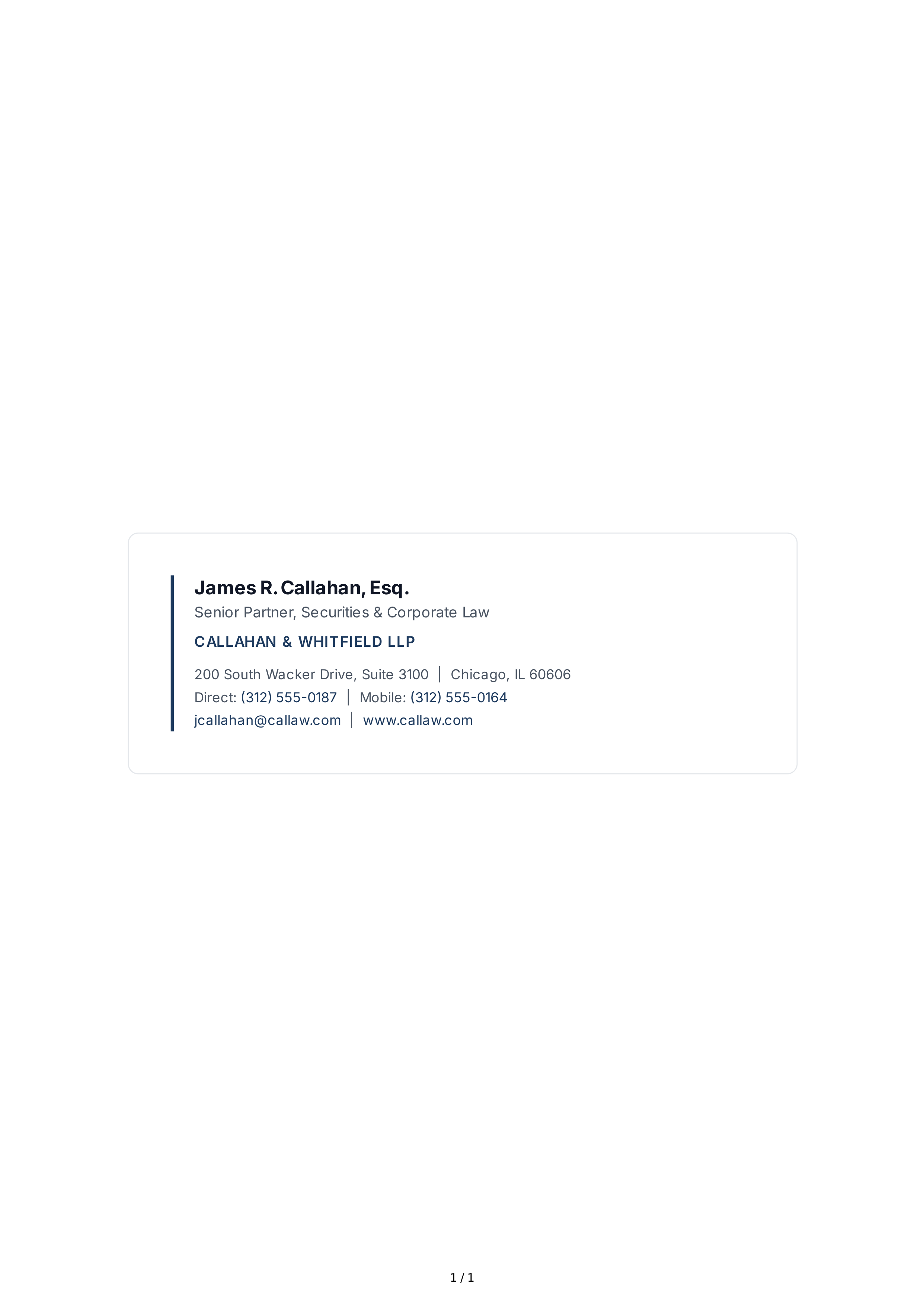 Lawyer Email Signature — page 1