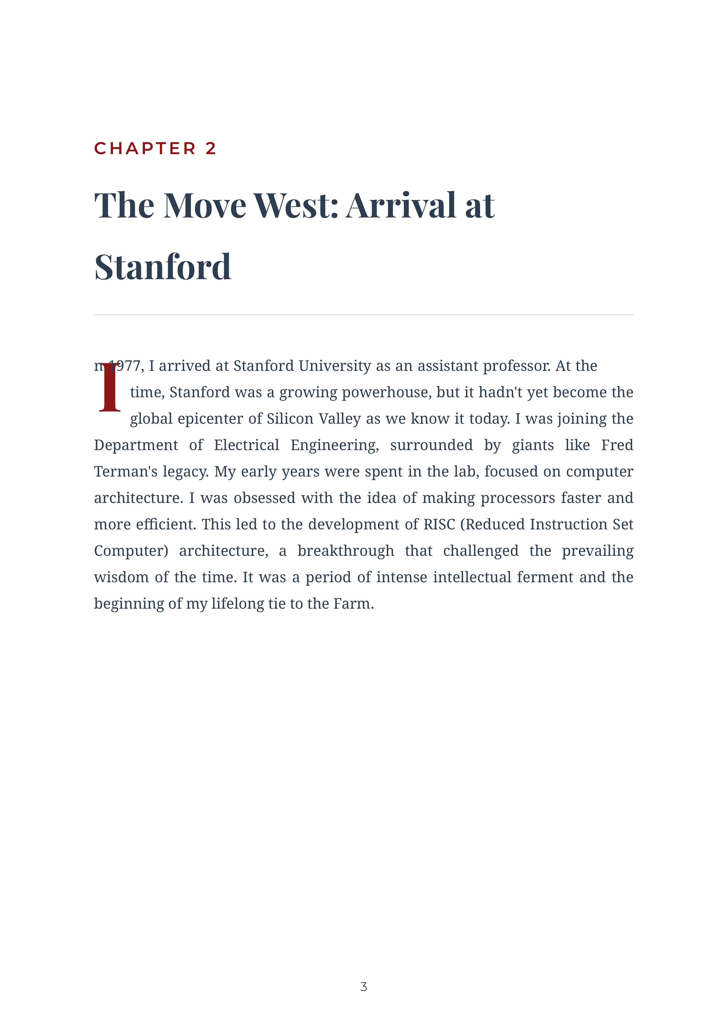 Leading Matters by John Hennessy Stanford President Autobiography — page 3