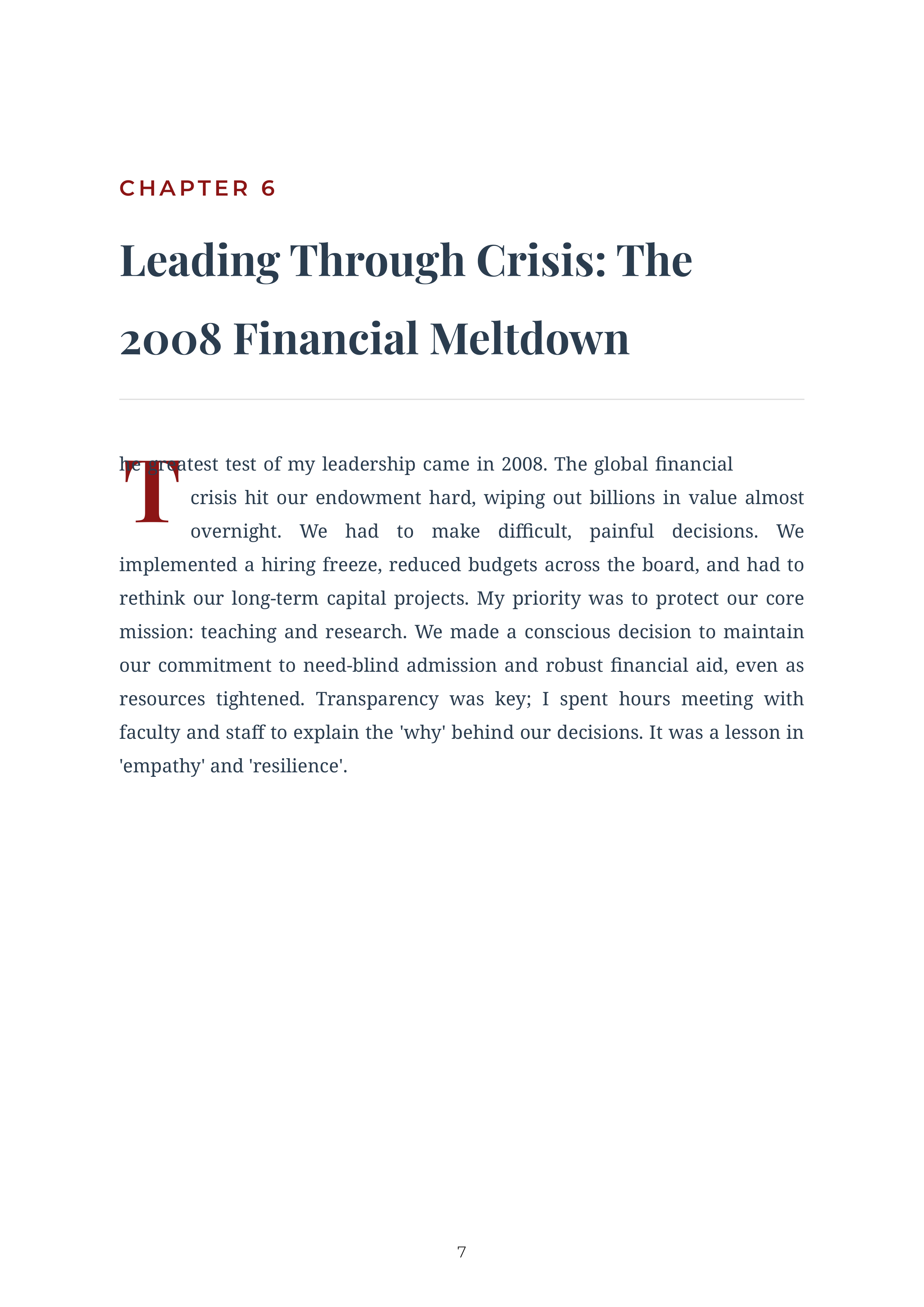 Leading Matters by John Hennessy Stanford President Autobiography — page 7
