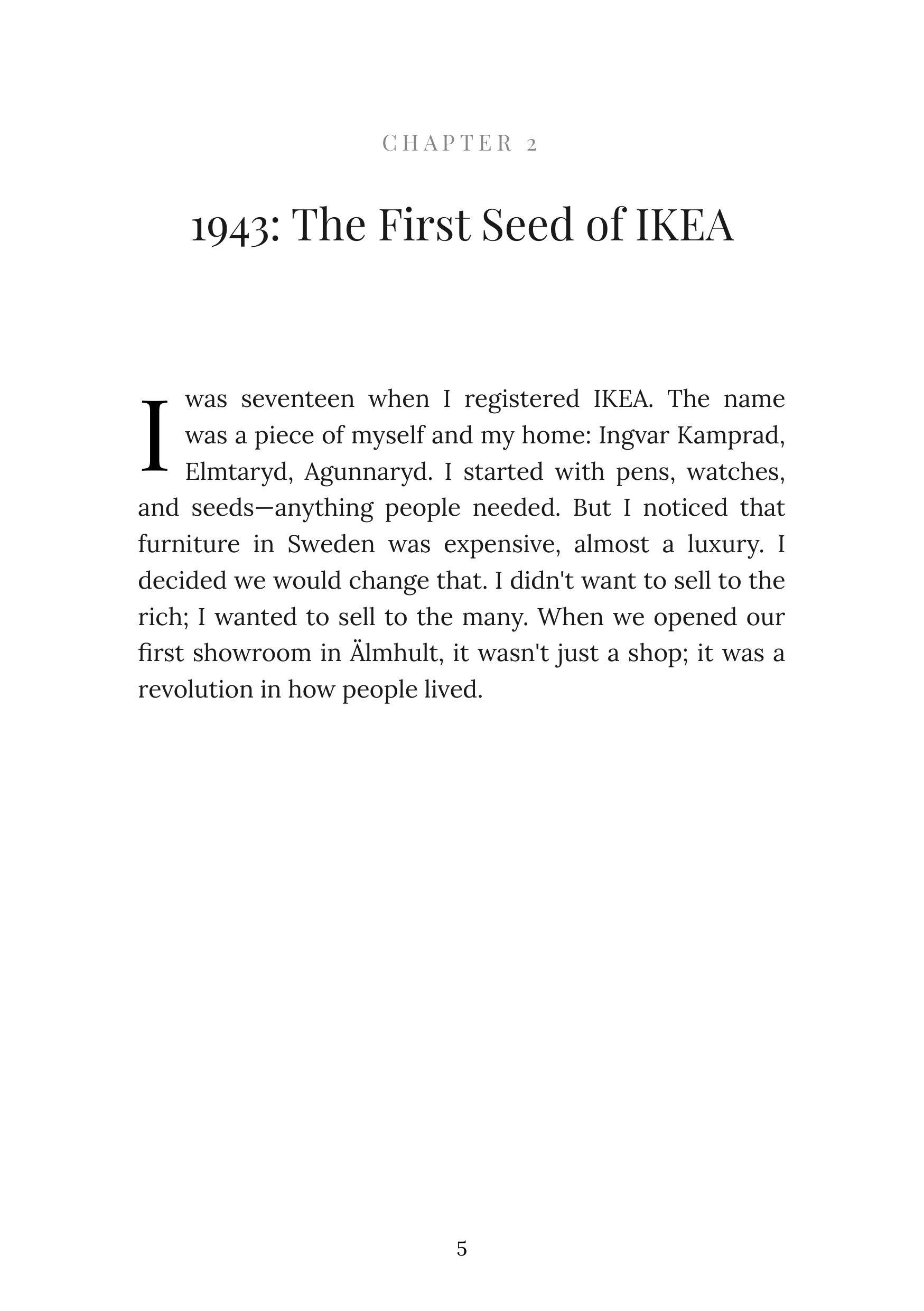 Leading by Design The IKEA Story by Ingvar Kamprad IKEA Founder Autobiography — page 5