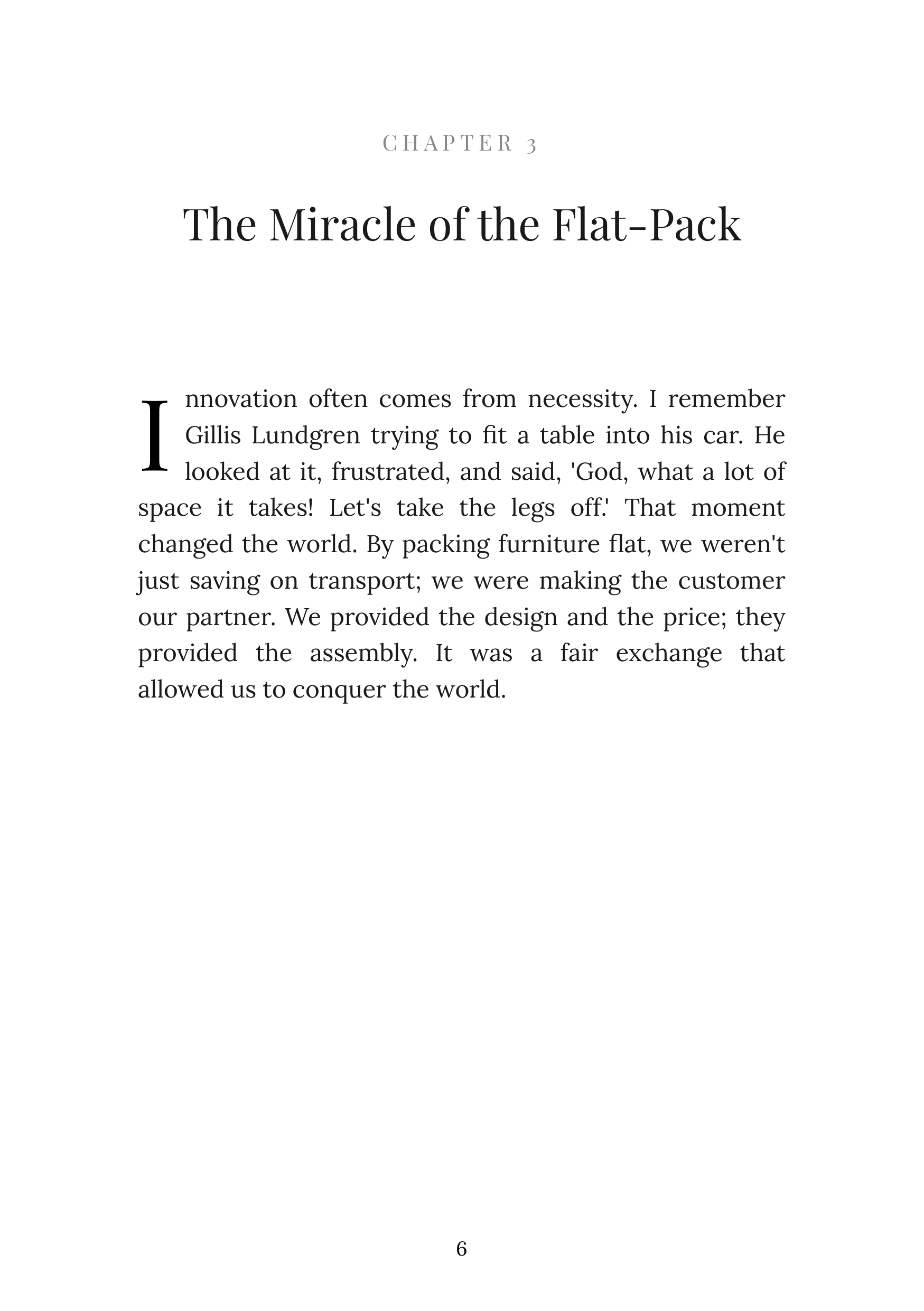 Leading by Design The IKEA Story by Ingvar Kamprad IKEA Founder Autobiography — page 6