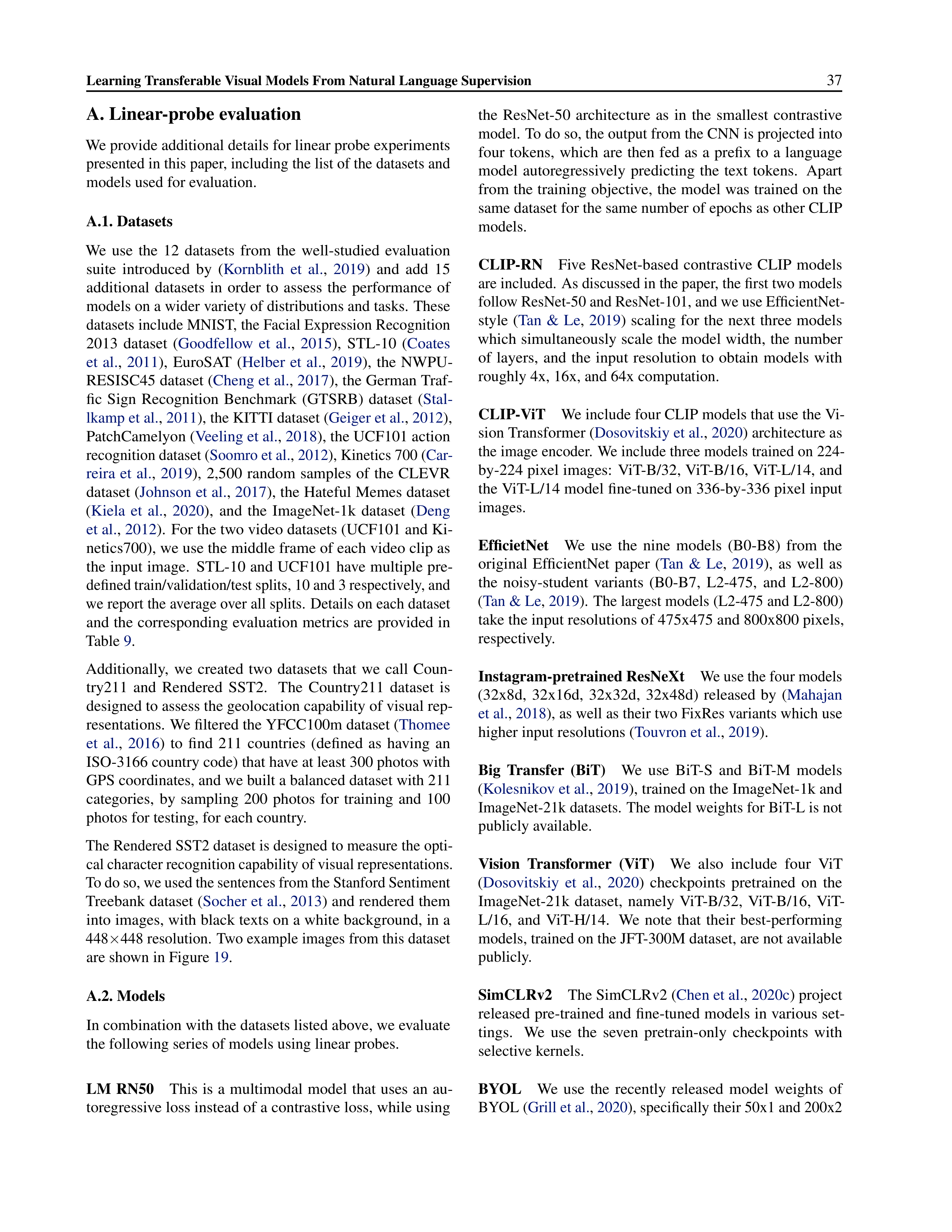 Learning Transferable Visual Models Research Paper by OpenAI — page 37