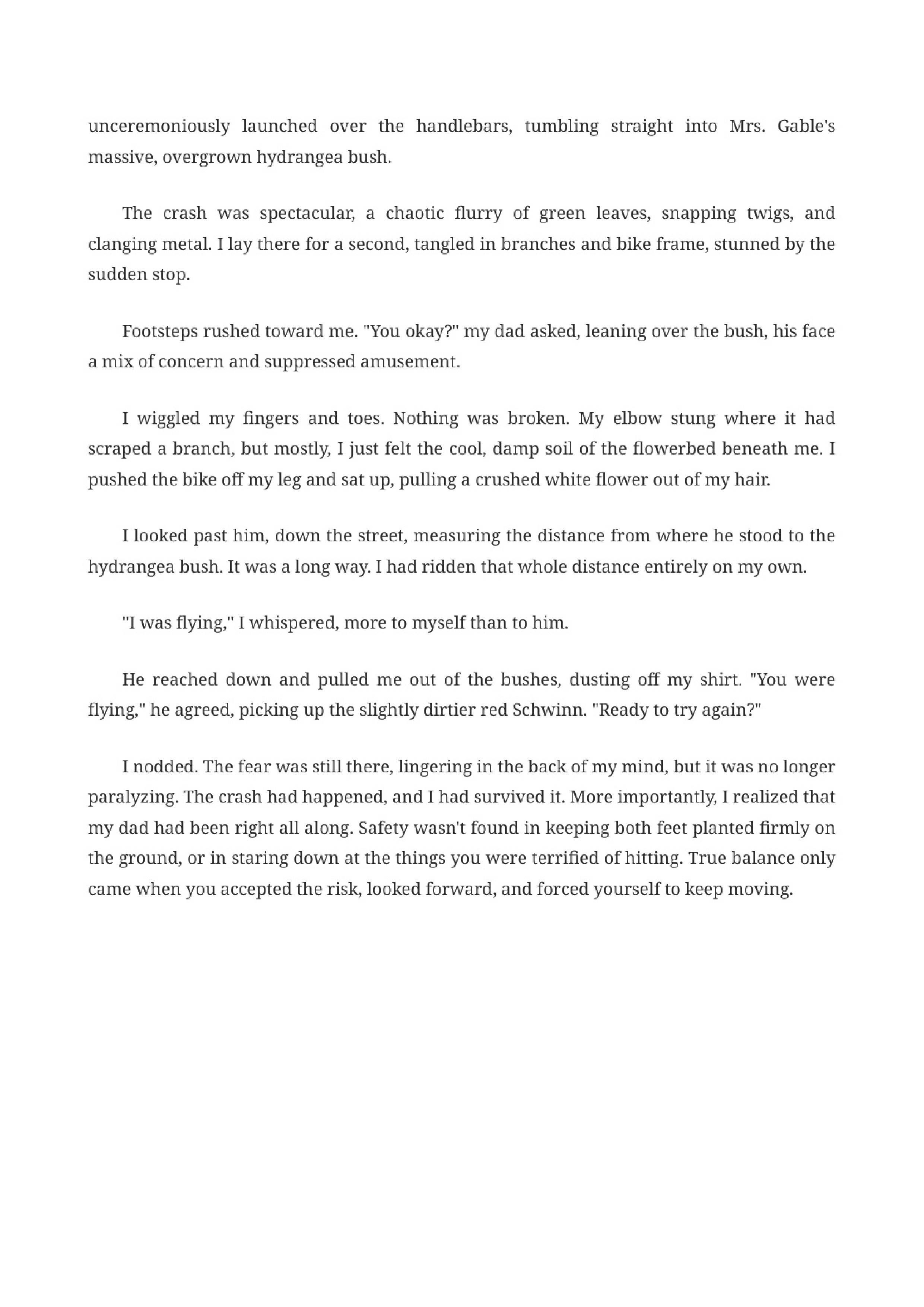 Learning to Ride a Bicycle Personal Narrative — page 4