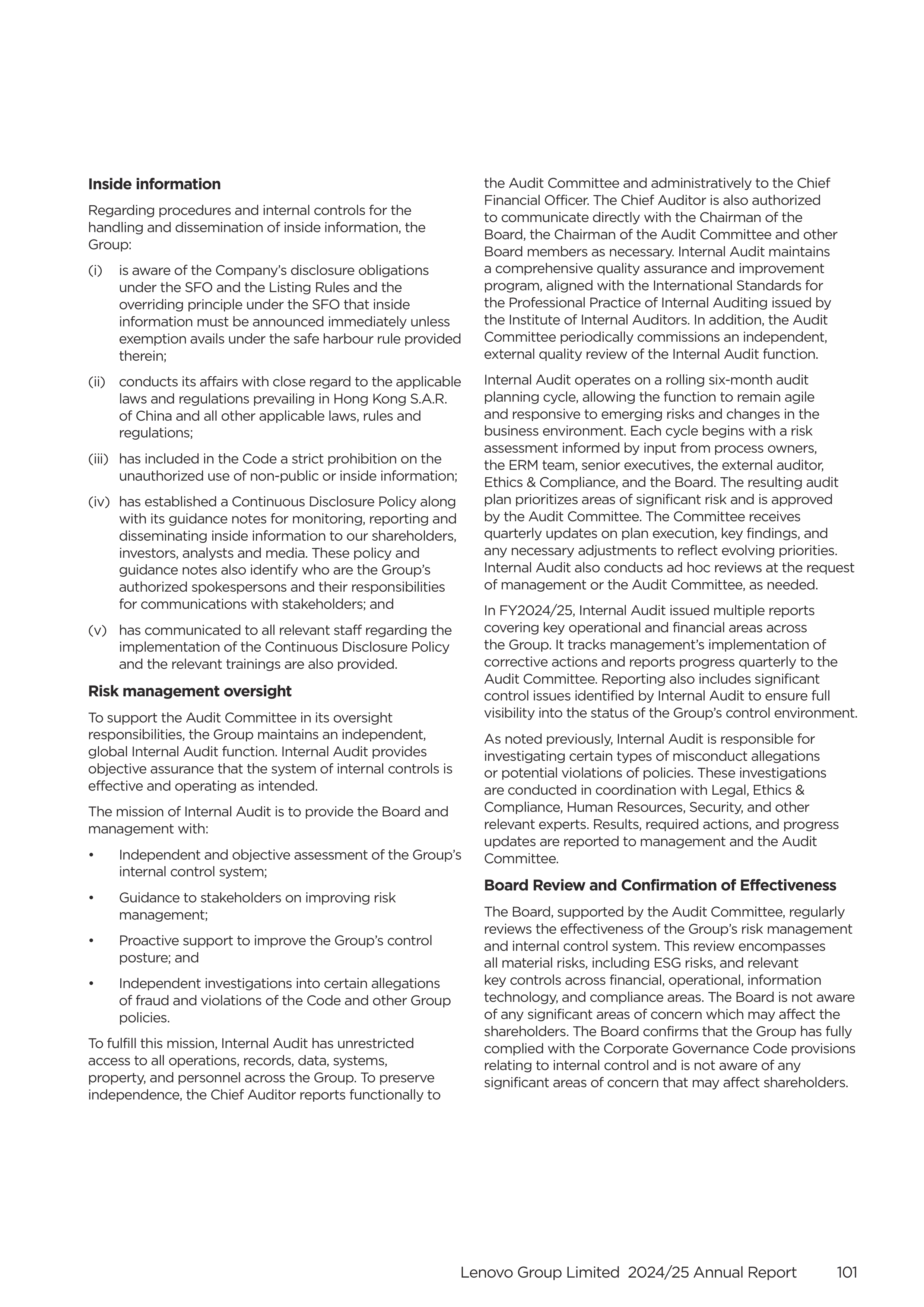 Lenovo Annual Report — page 103