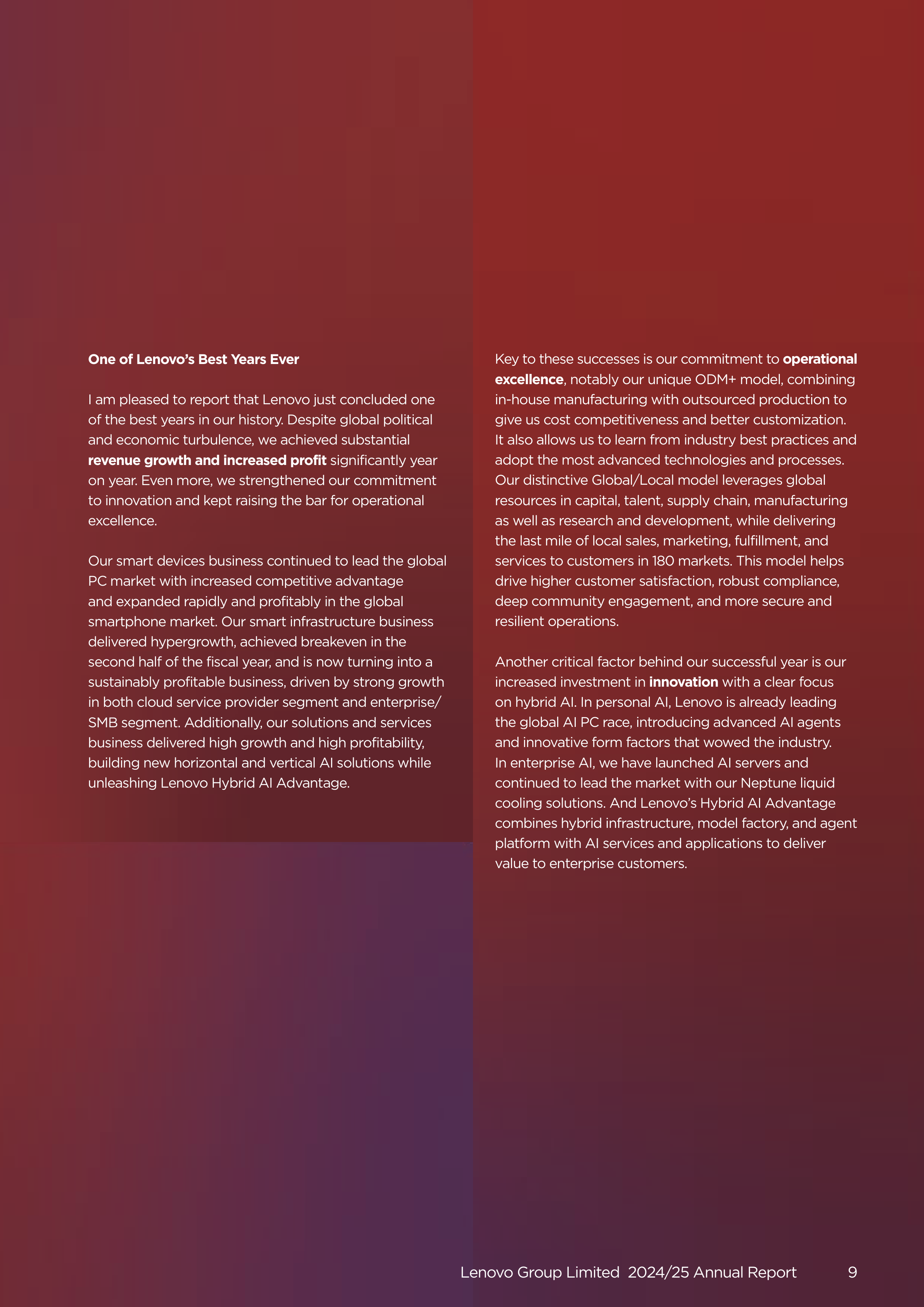 Lenovo Annual Report — page 11