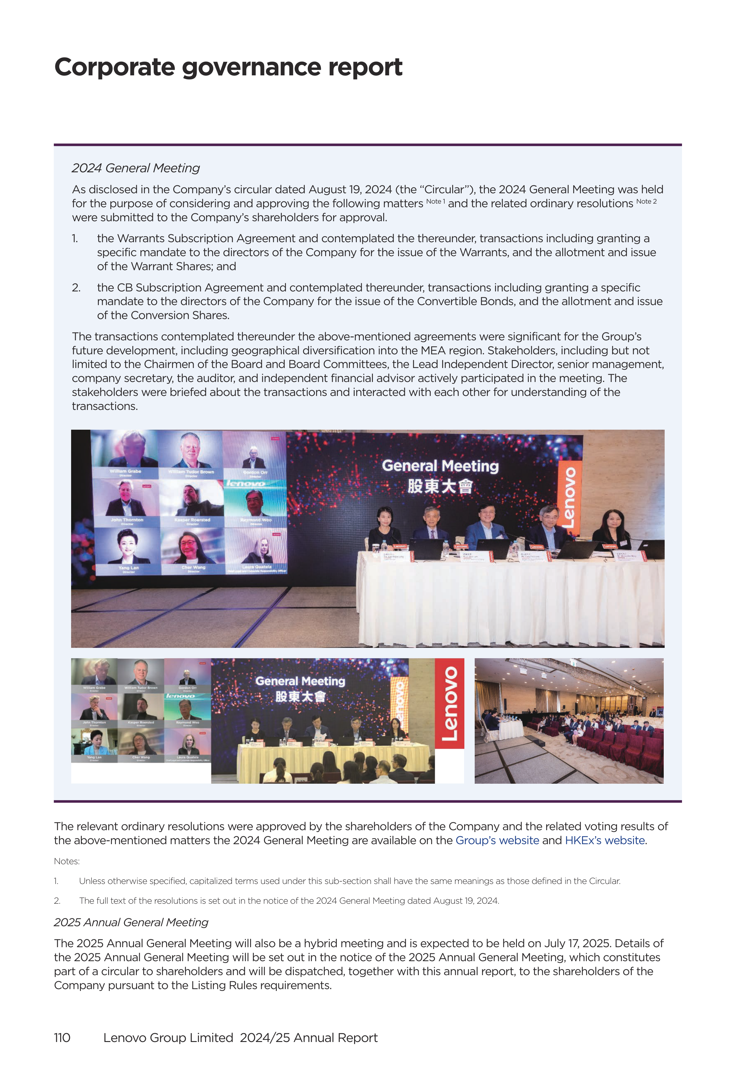 Lenovo Annual Report — page 112