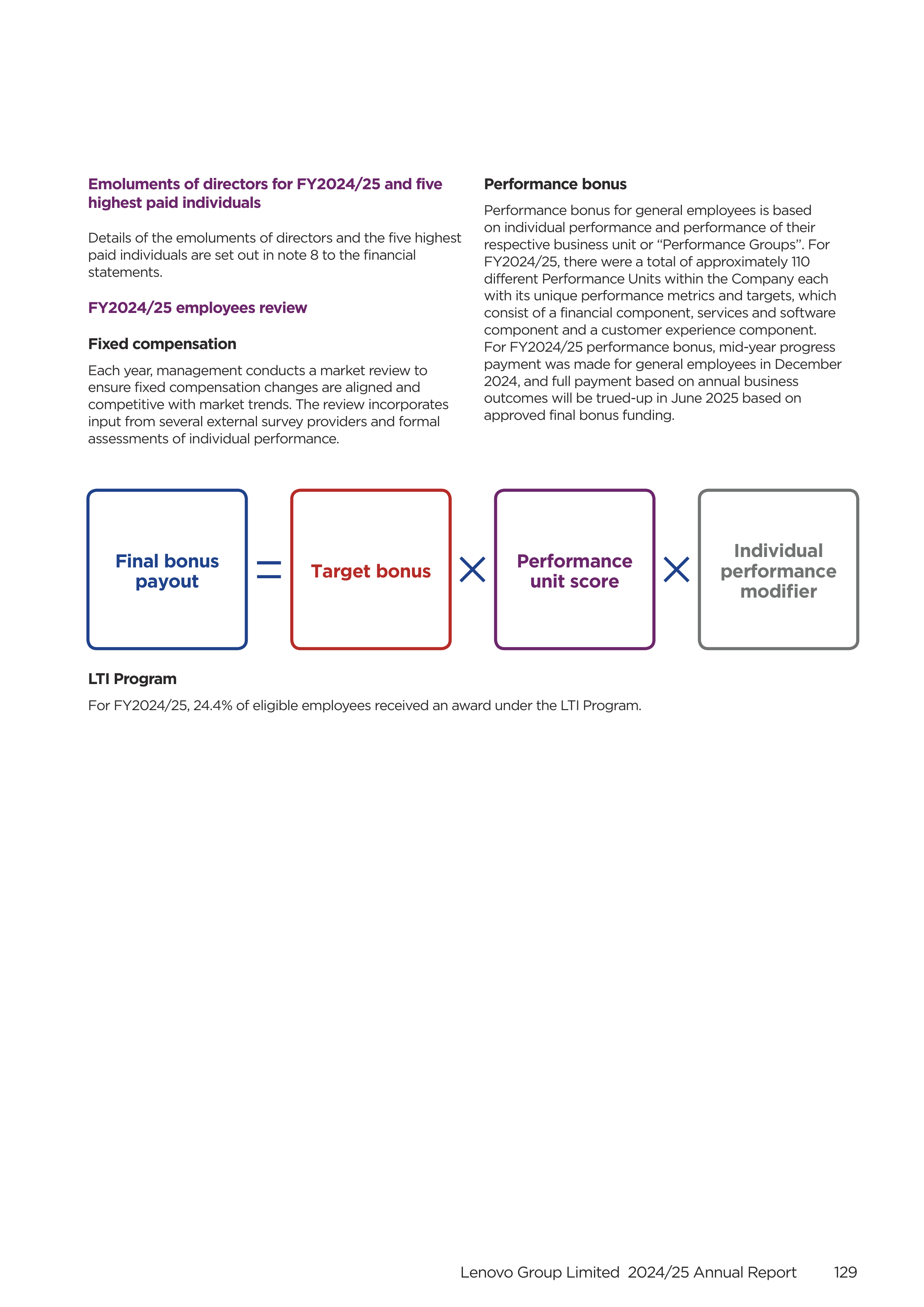 Lenovo Annual Report — page 131