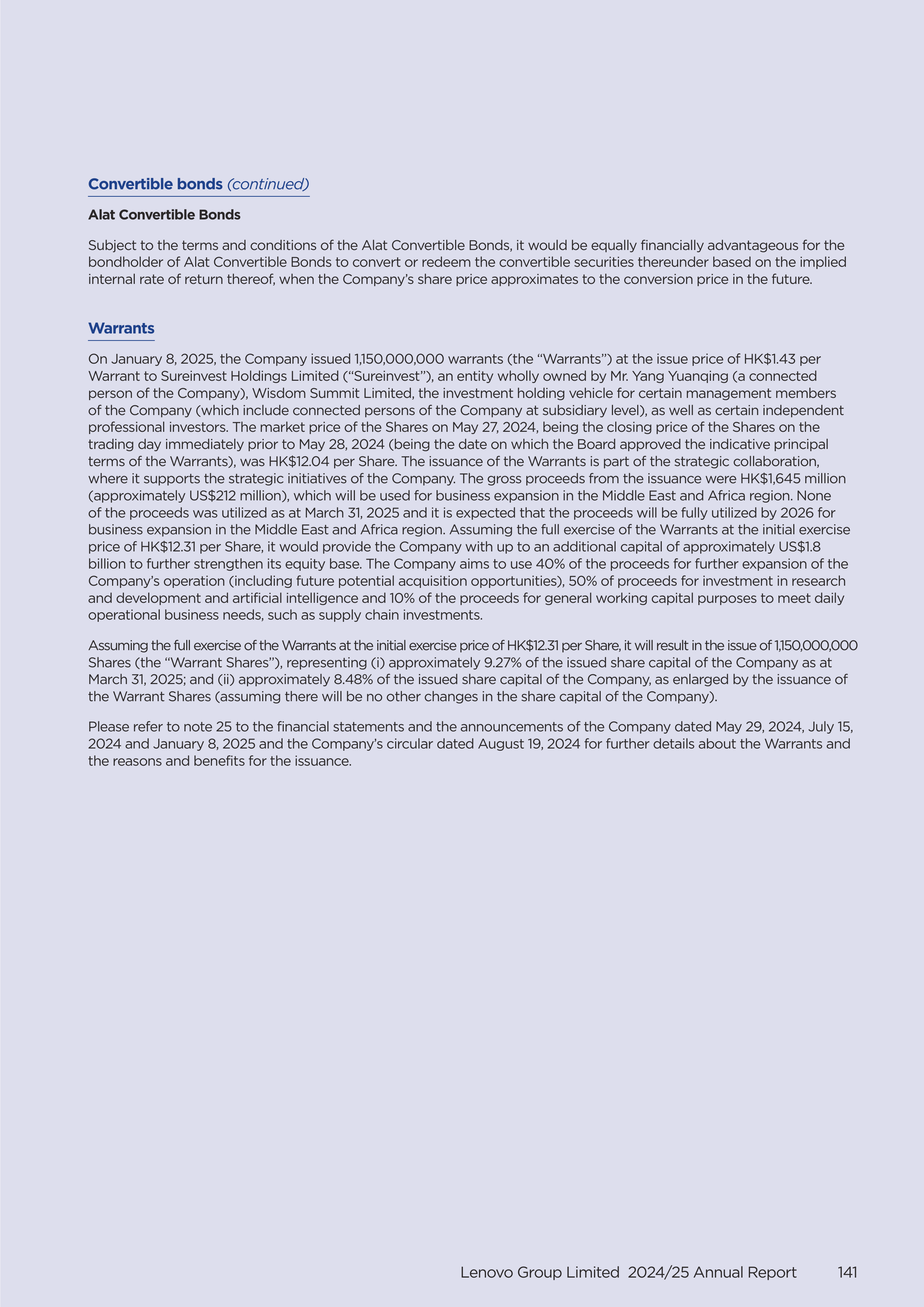 Lenovo Annual Report — page 143