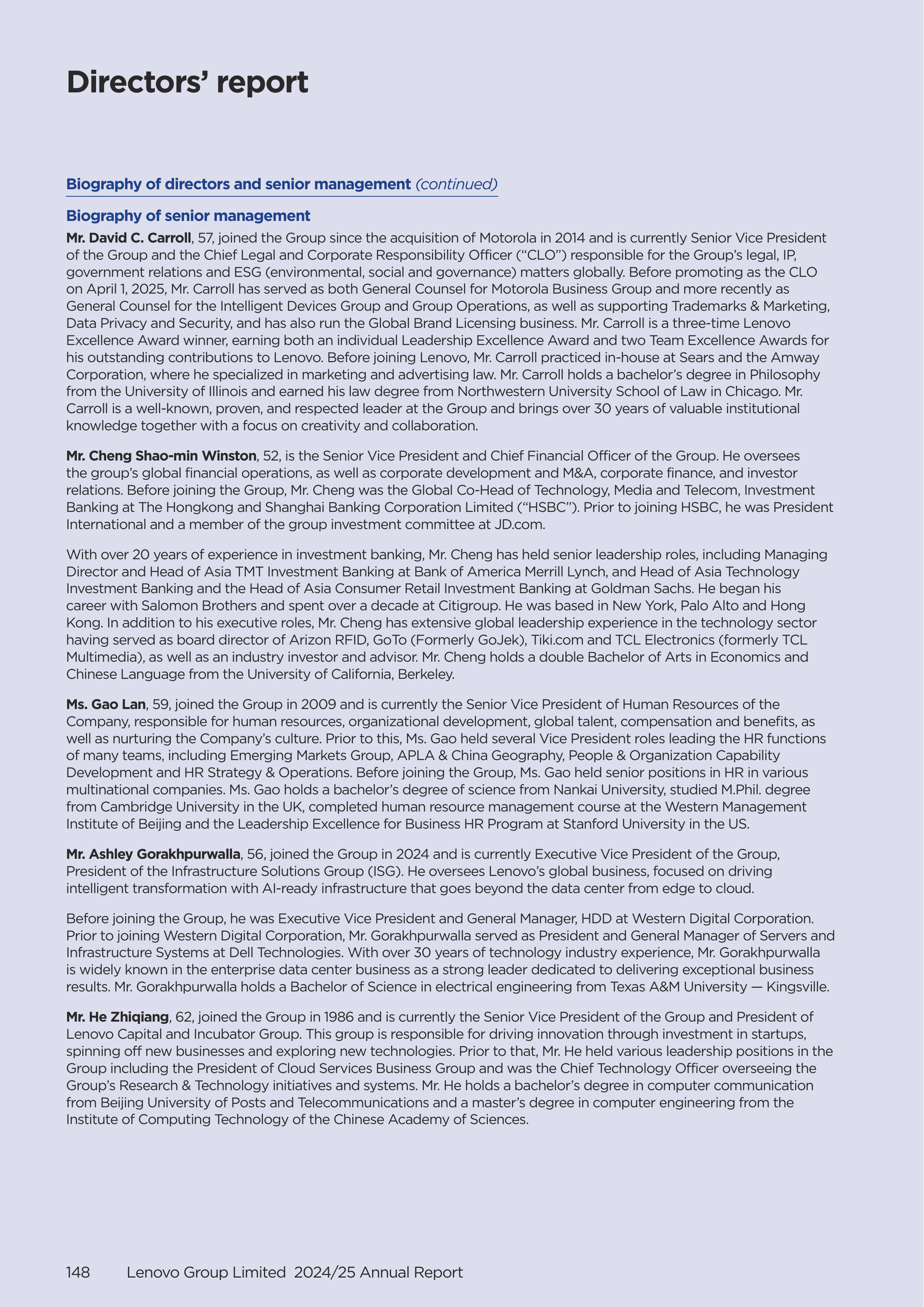 Lenovo Annual Report — page 150