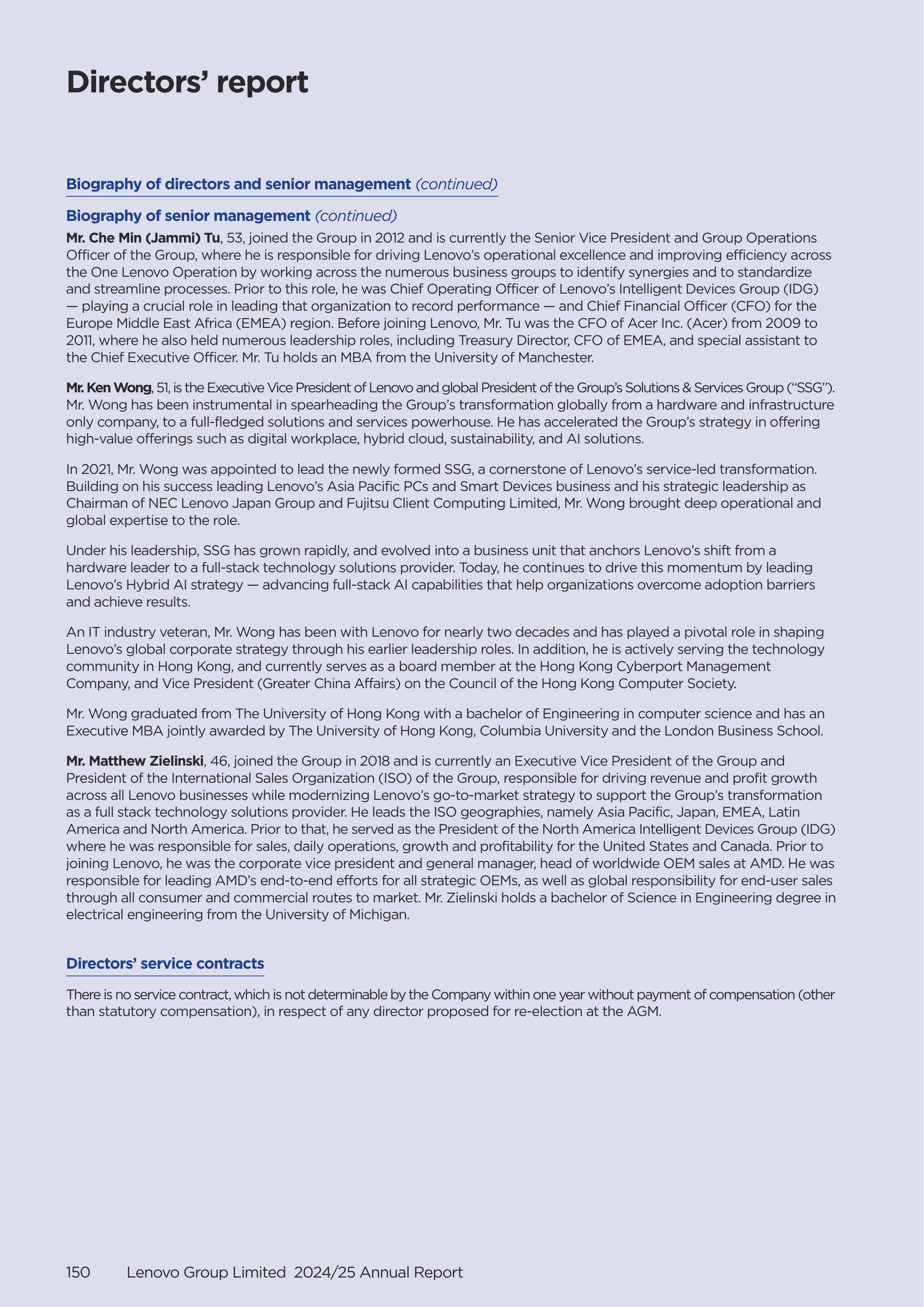 Lenovo Annual Report — page 152