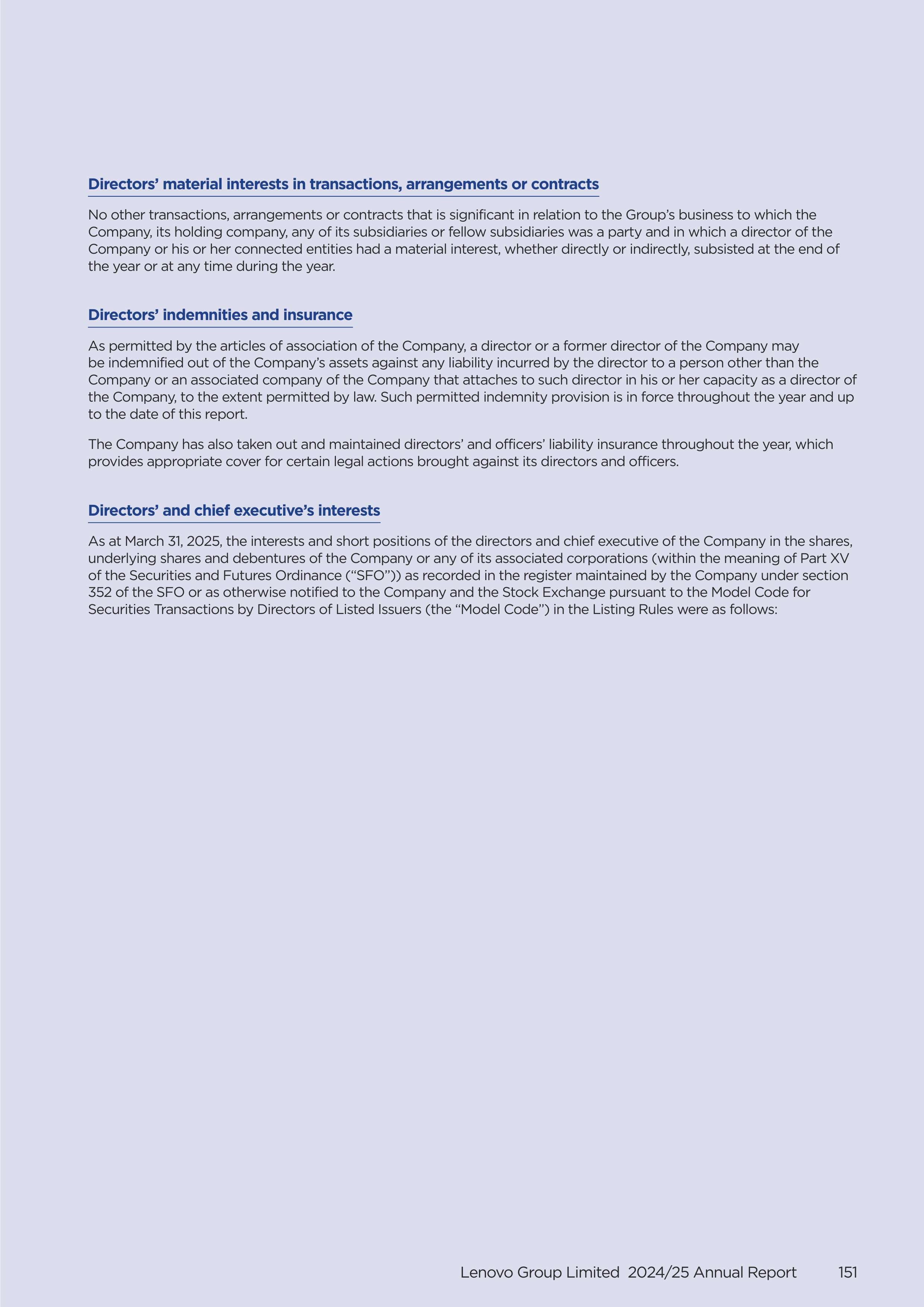 Lenovo Annual Report — page 153