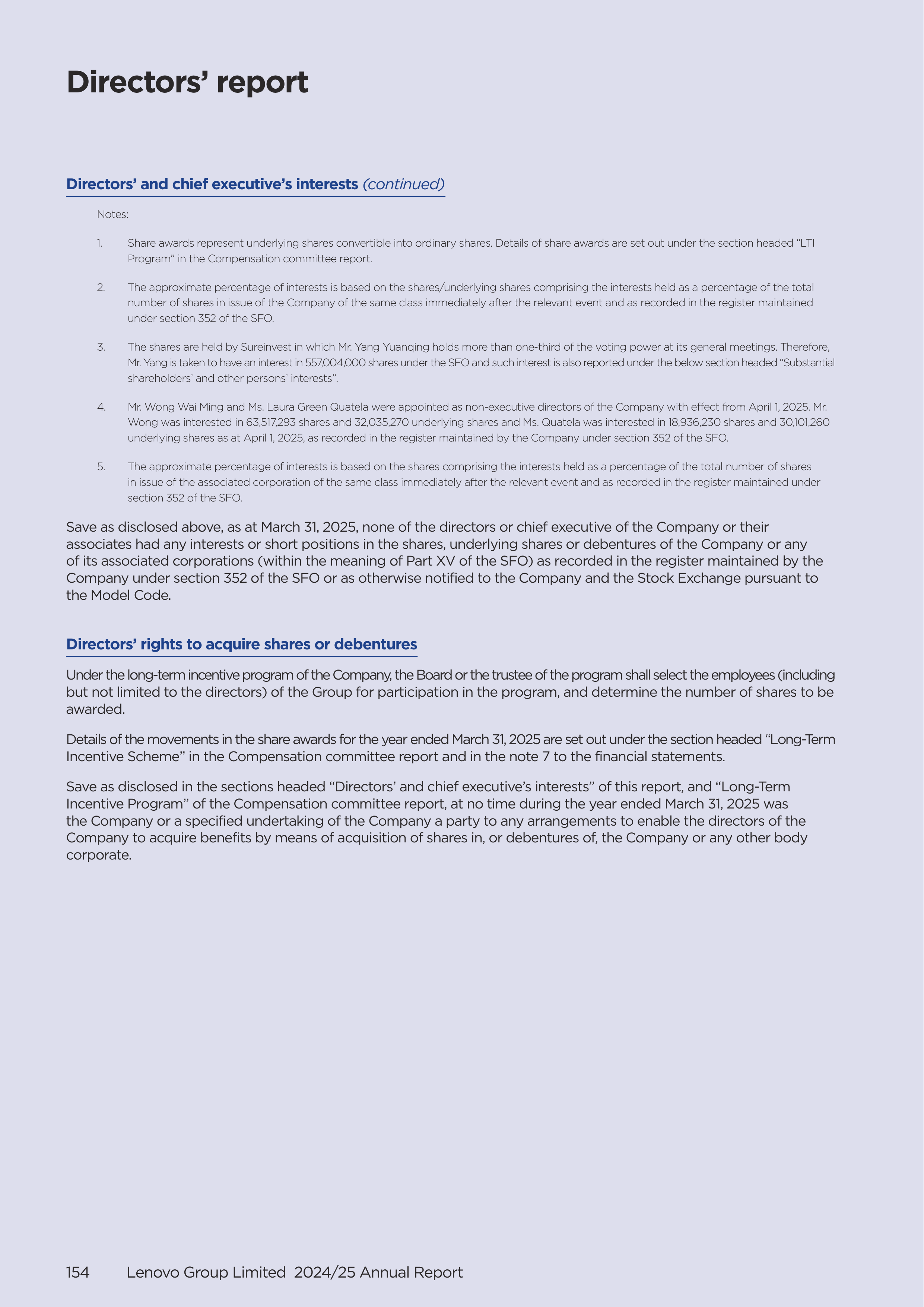Lenovo Annual Report — page 156
