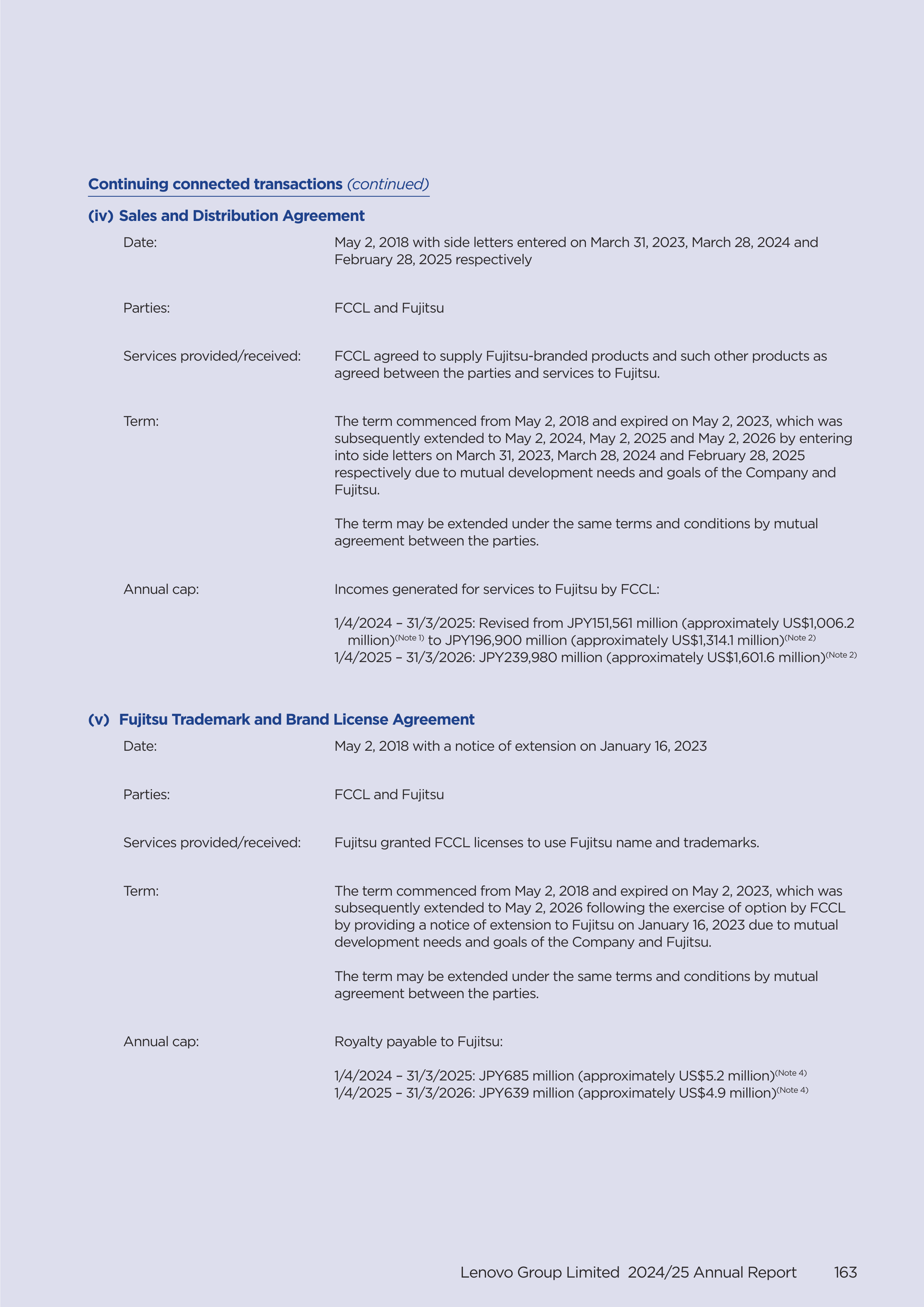 Lenovo Annual Report — page 165