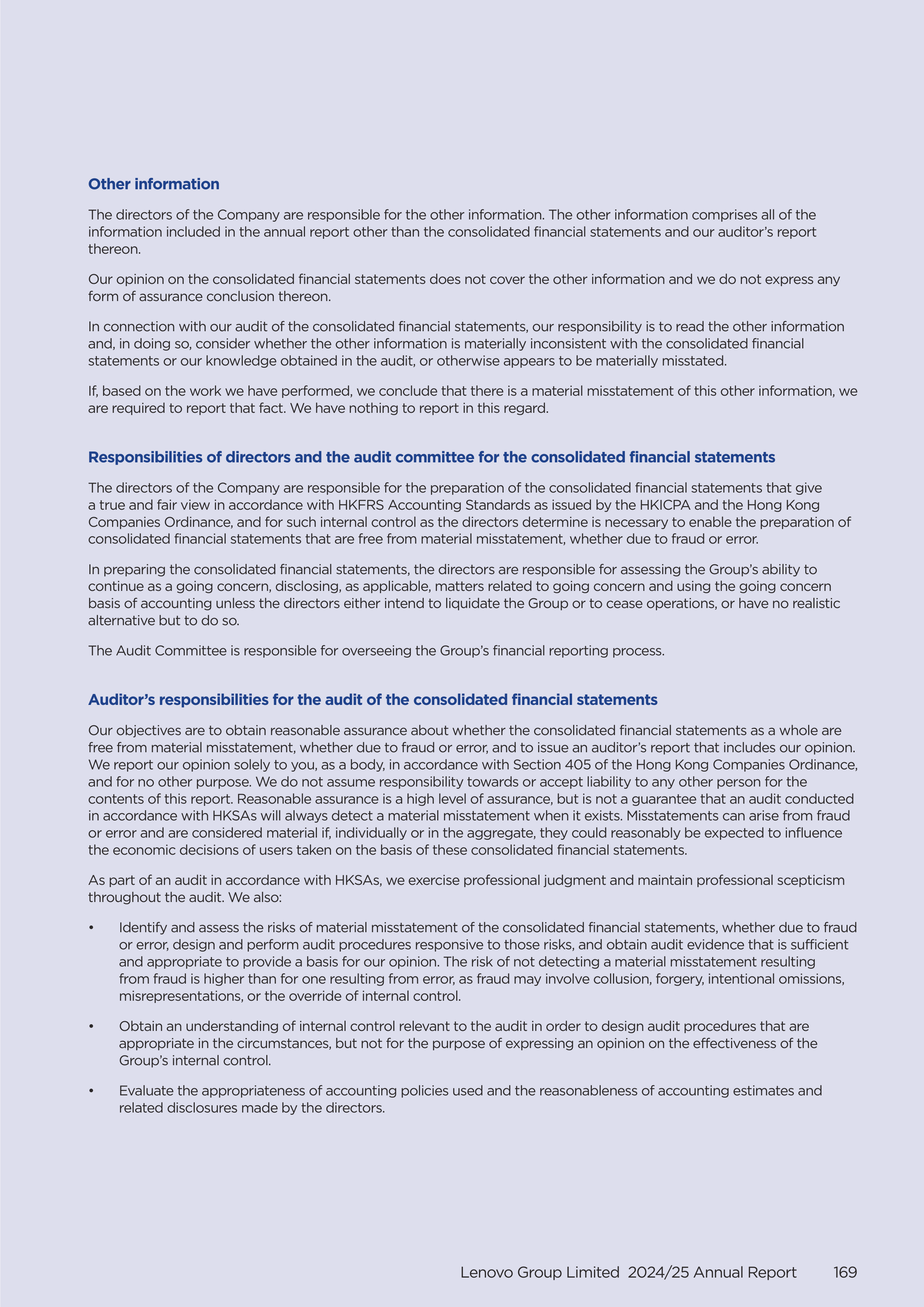 Lenovo Annual Report — page 171
